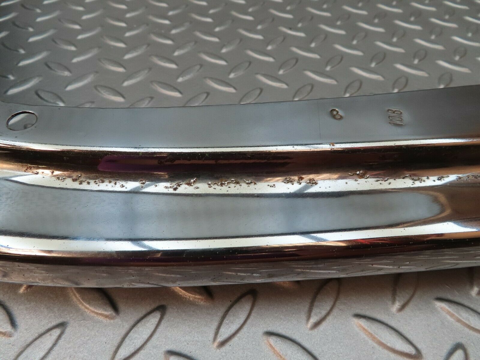 3472 Mercedes-Benz W108 280SE Front Left Upper Bumper Chrome