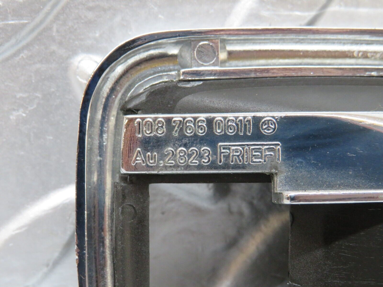 27171 Mercedes-Benz W123 280E Chrome Frame For Door Opener Right 1087660611