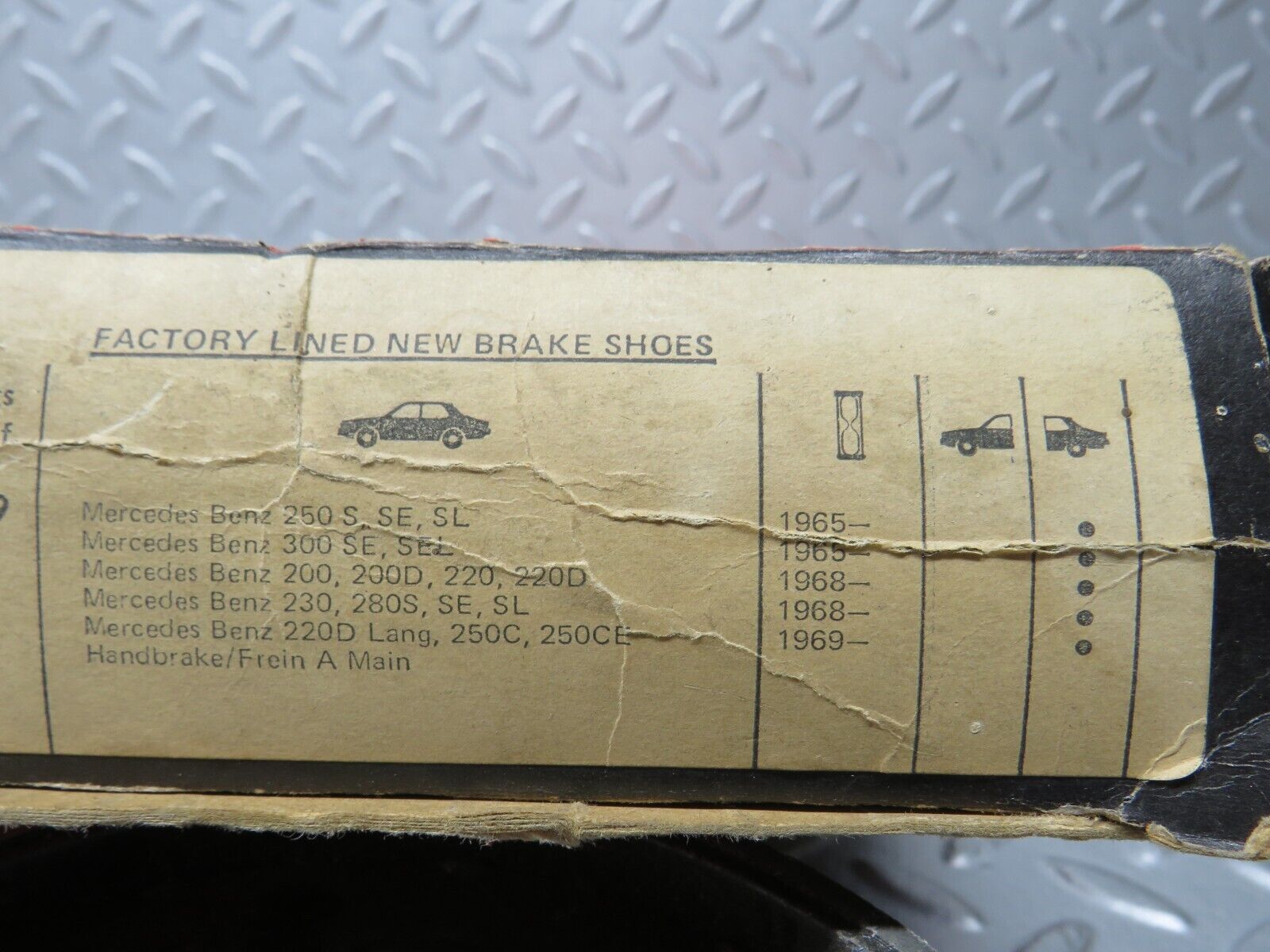 38202 Mercedes-Benz Rear Axle Brake Shoes Set CBS New Box No. 160
