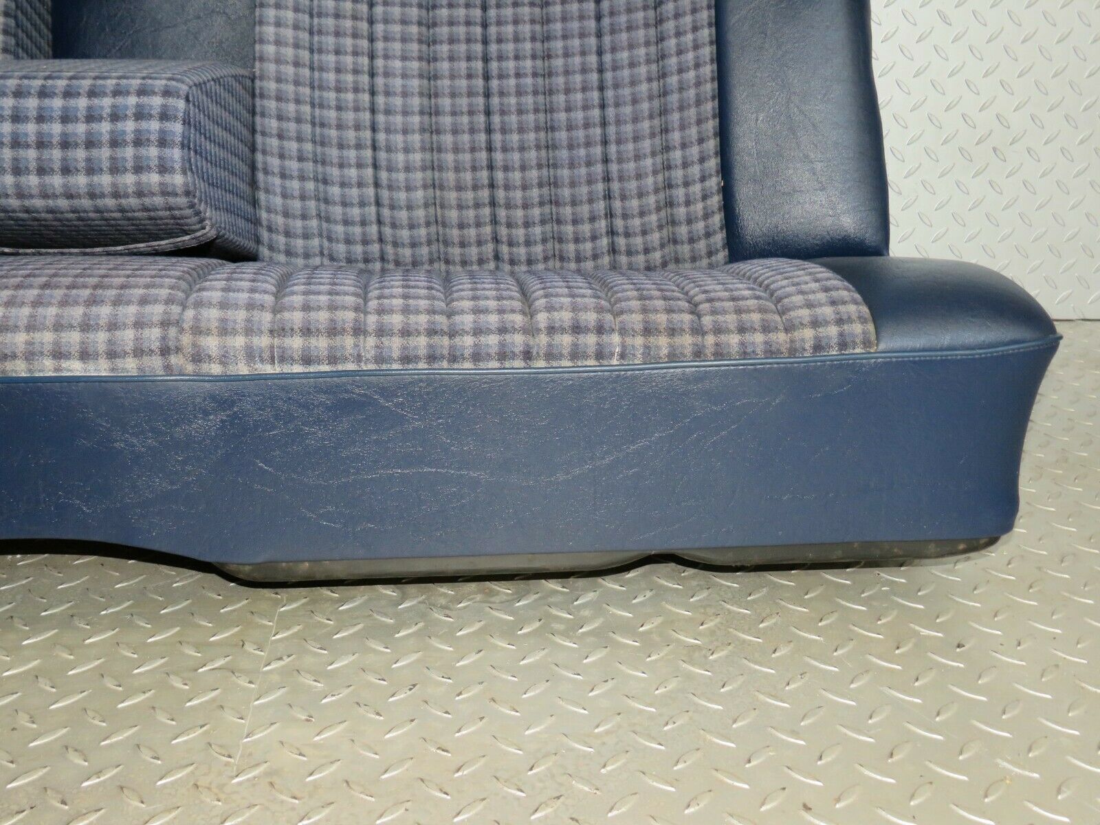 23762 Mercedes-Benz C107 450SLC Coupe Rear Seat Half Leather Blue