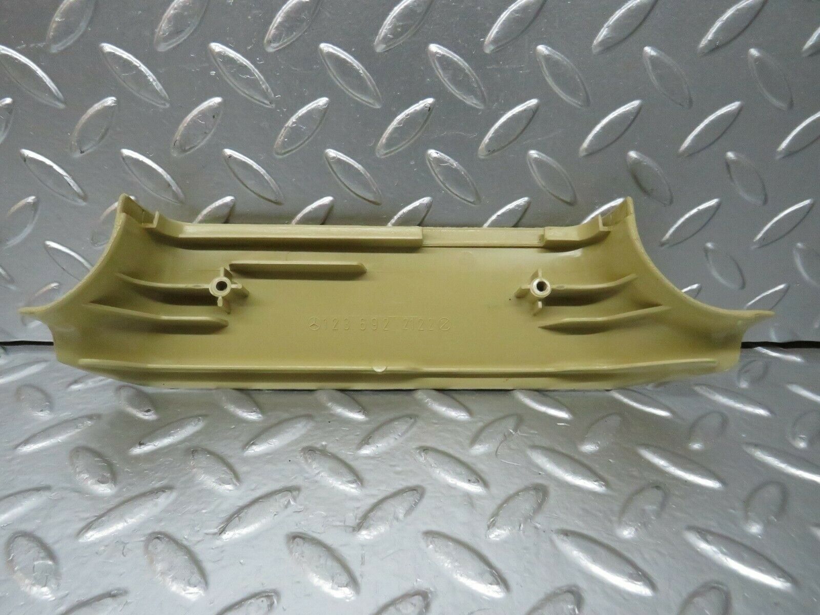 23960 Mercedes-Benz W123 280E B Pillar Bottom Cover Left Side Beige 123692122