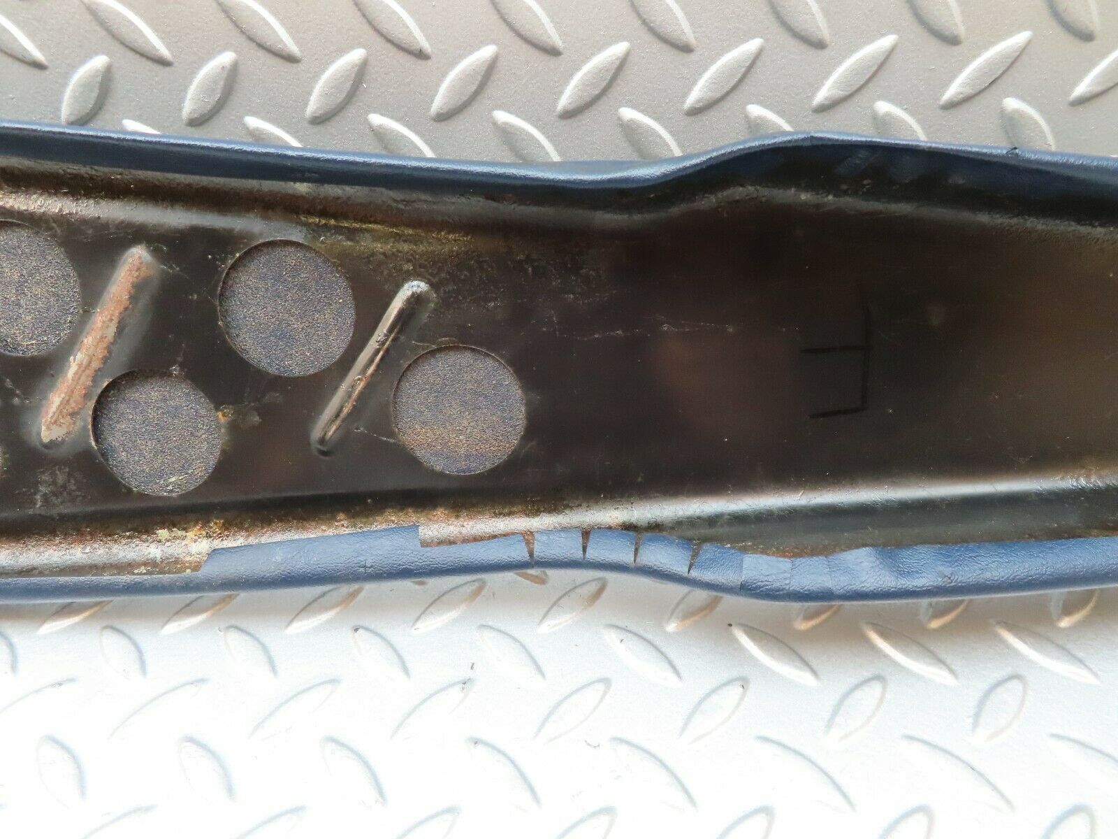 4344 Mercedes-Benz W123 230E B Pillar Cover Right Side Blue