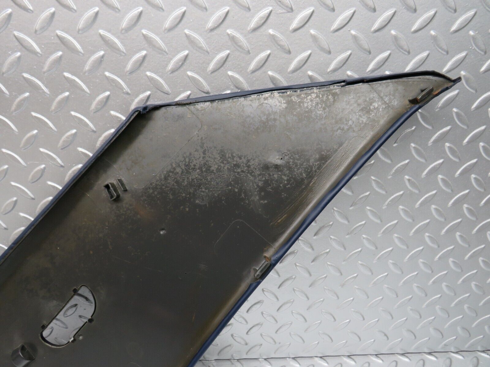 31940 Mercedes-Benz W123 230E C Pillar Cover Panel Right Side Blue 1236900425