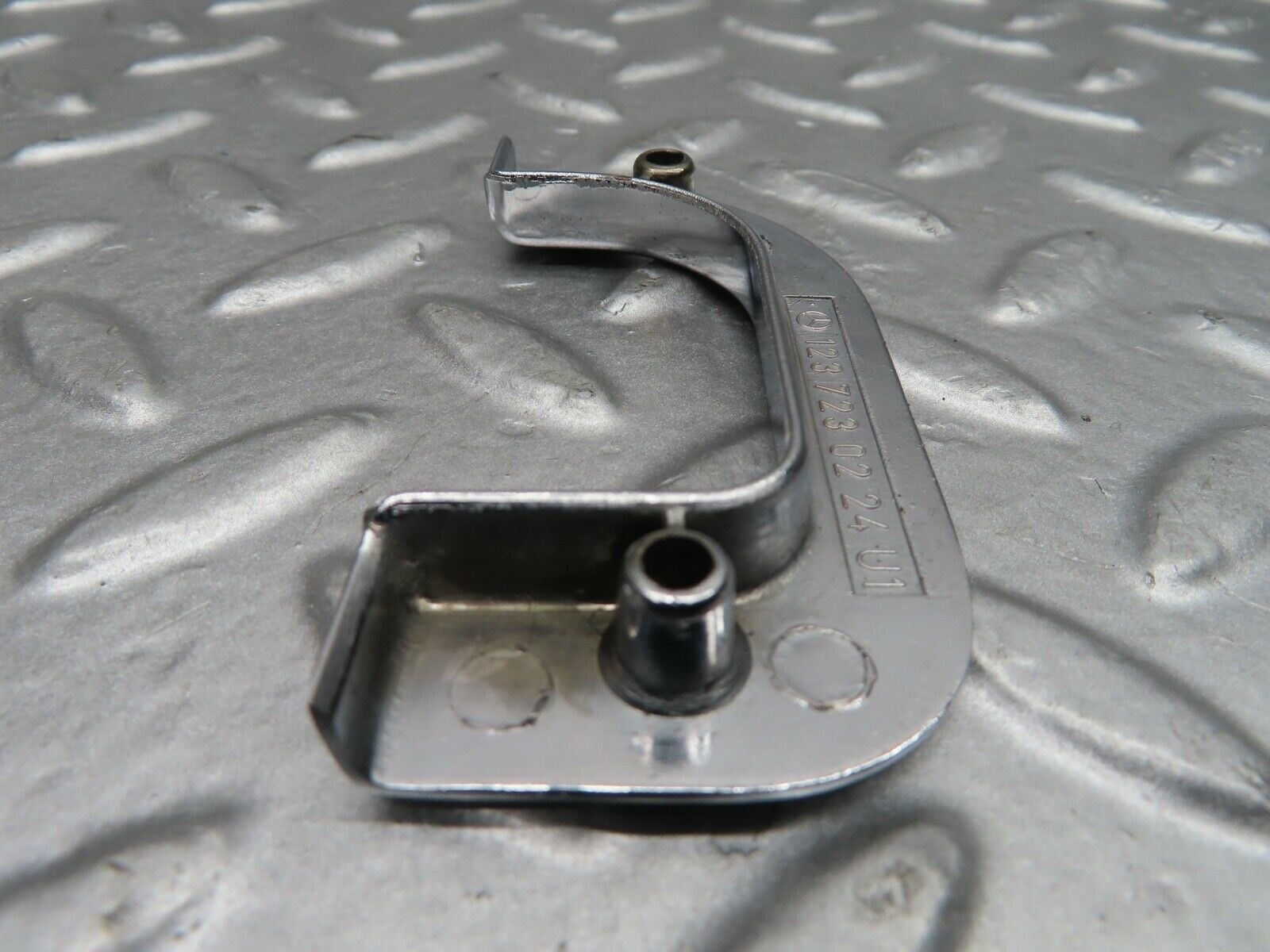 21082 Mercedes-Benz W123 230E Right Chrome Door Latch Trim 1237230224