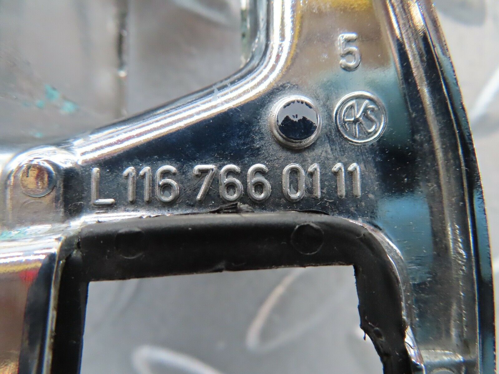 16980 Mercedes-Benz C123 280CE Coupe Chrome Frame For Door Opener 1167660111