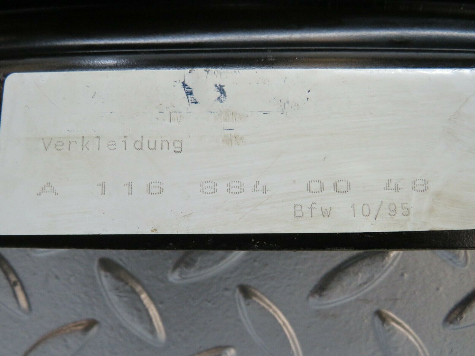 23297 Mercedes-Benz W116 350SE Front Bumper Trim 1168840048