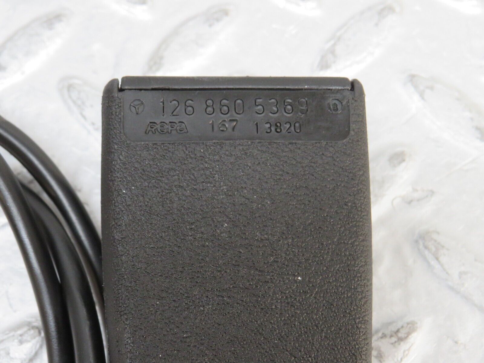 37163 Mercedes-Benz C126 420SEC Coupe Front Right Seat Belt With Buckles 1268806886