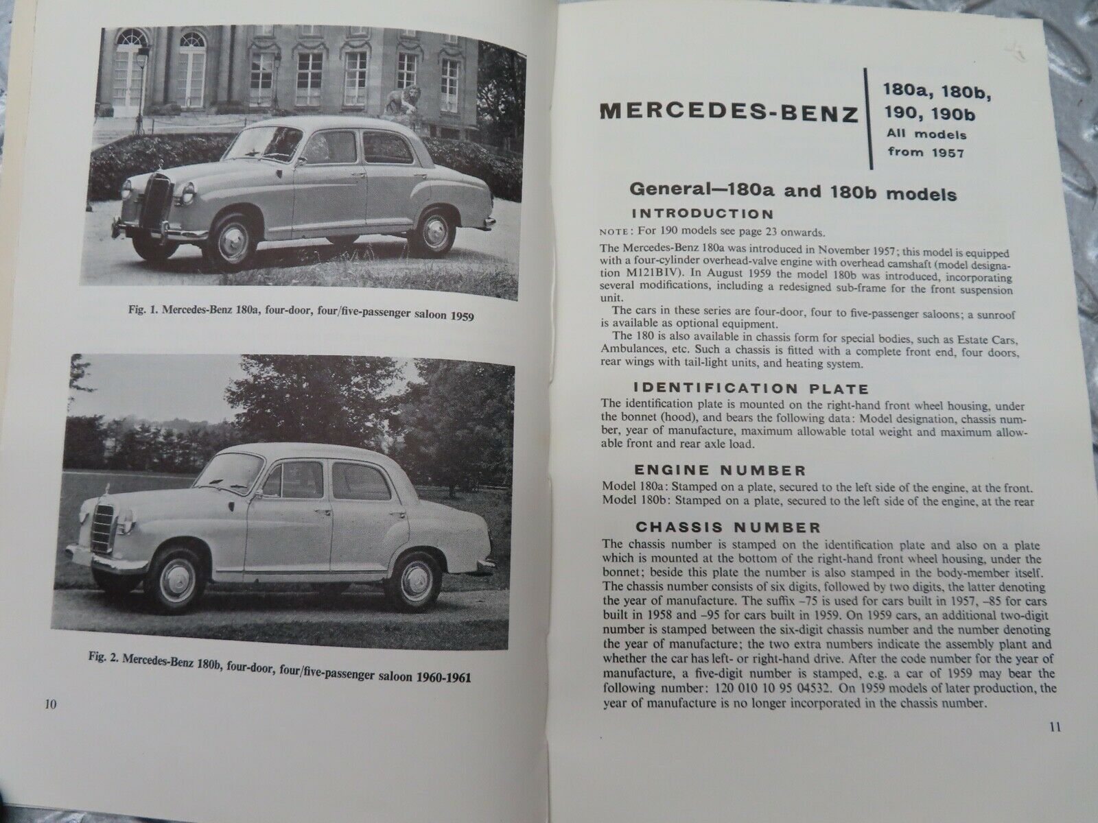 20499 Mercedes-Benz 180 190 Motor Manuals