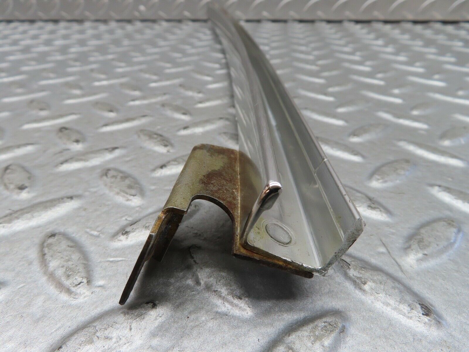 18801 Mercedes-Benz W116 Rear Left Door Chrome Window Channel 1167300319