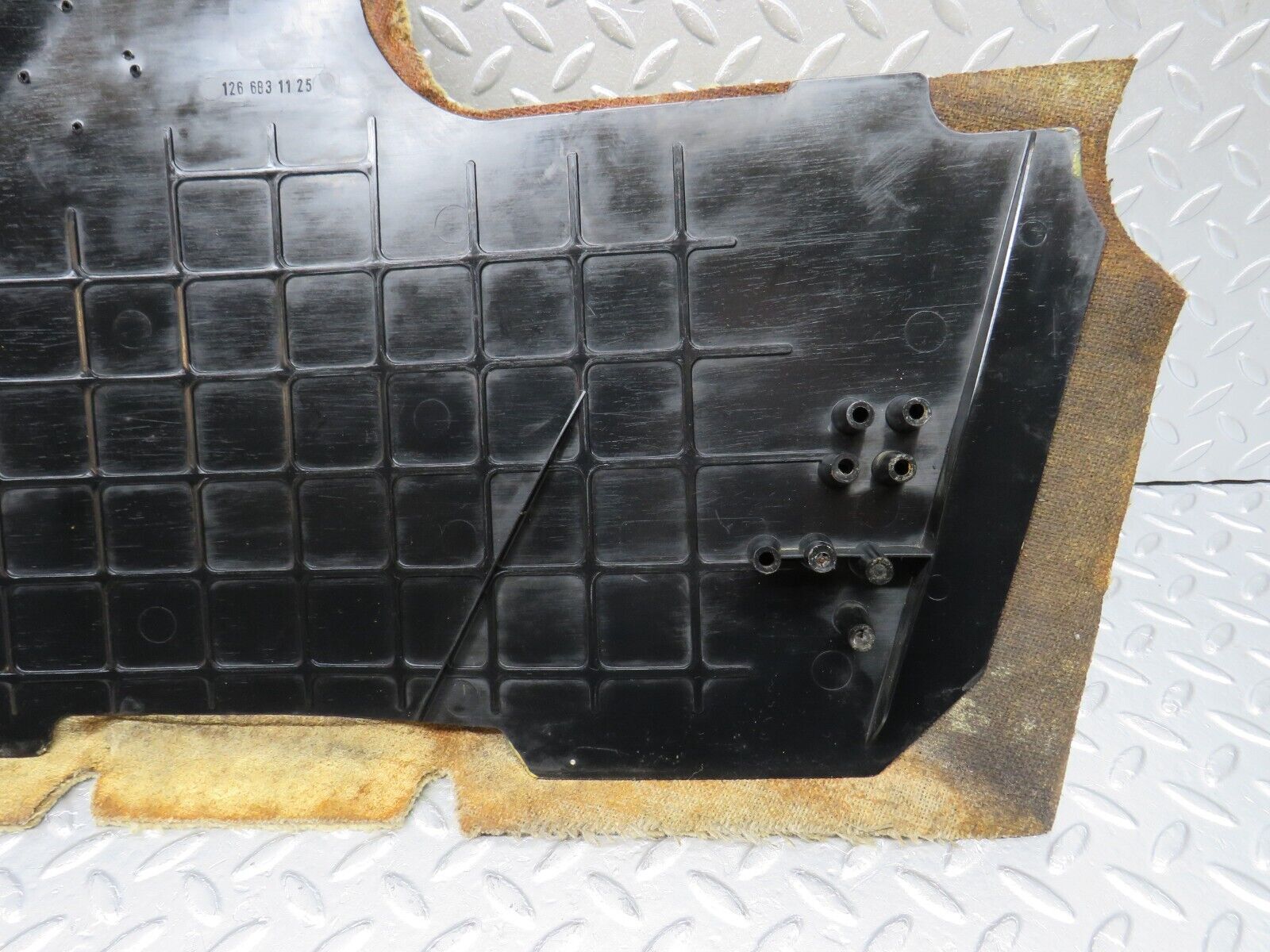 34382 Mercedes-Benz C126 380SEC Coupe Centre Console Carpet Left 1266831125