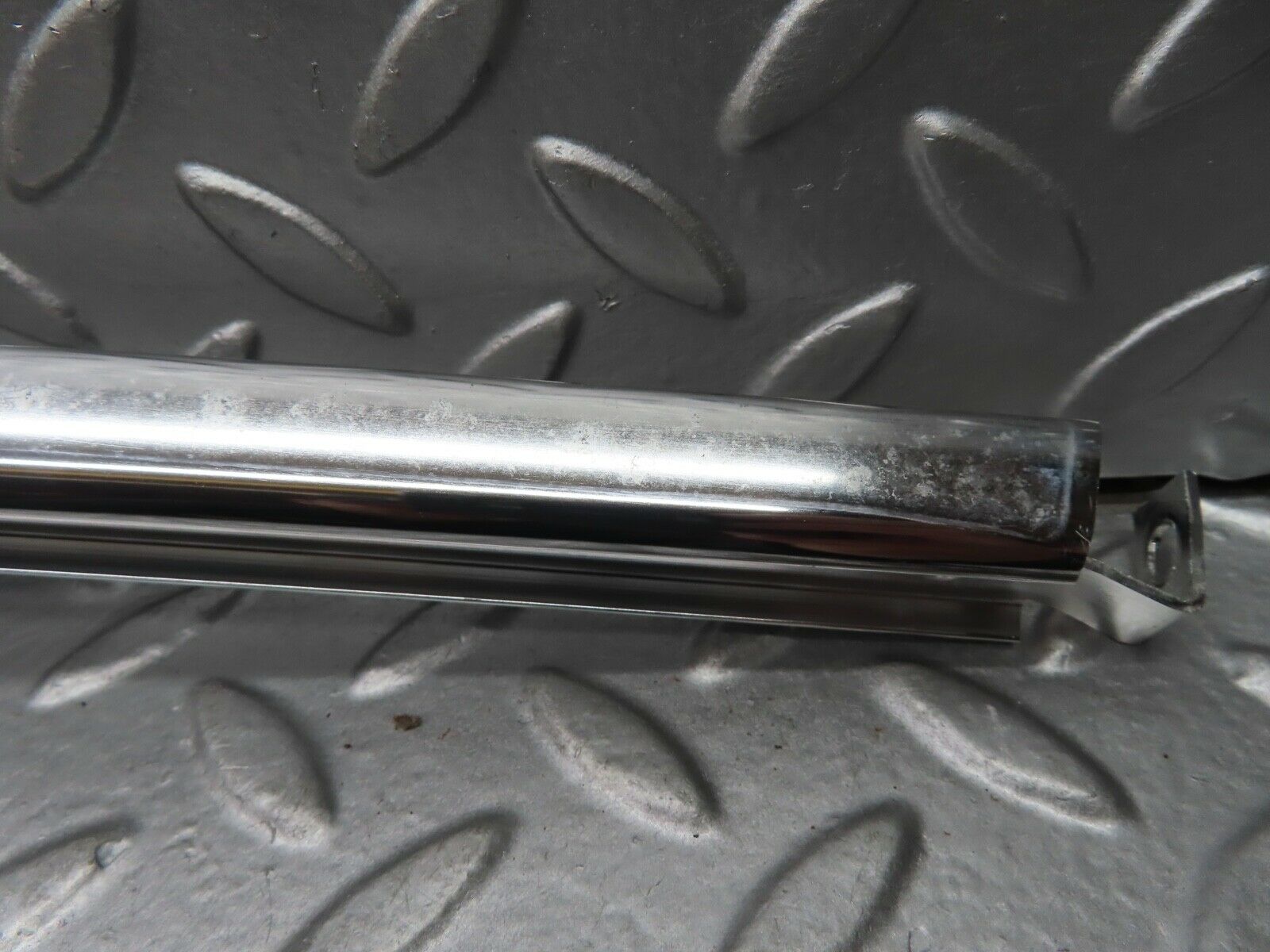 21068 Mercedes-Benz W123 230E Rear Left Door Chrome Window Channel