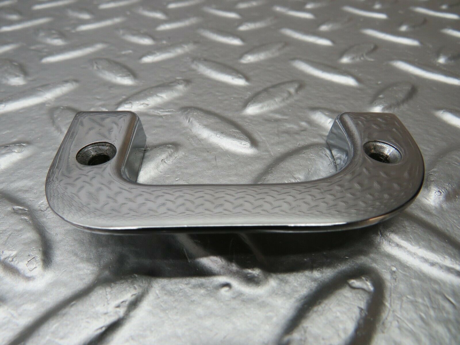 23995 Mercedes-Benz W123 280E Left Interior Chrome Door Latch Trim 1237230124