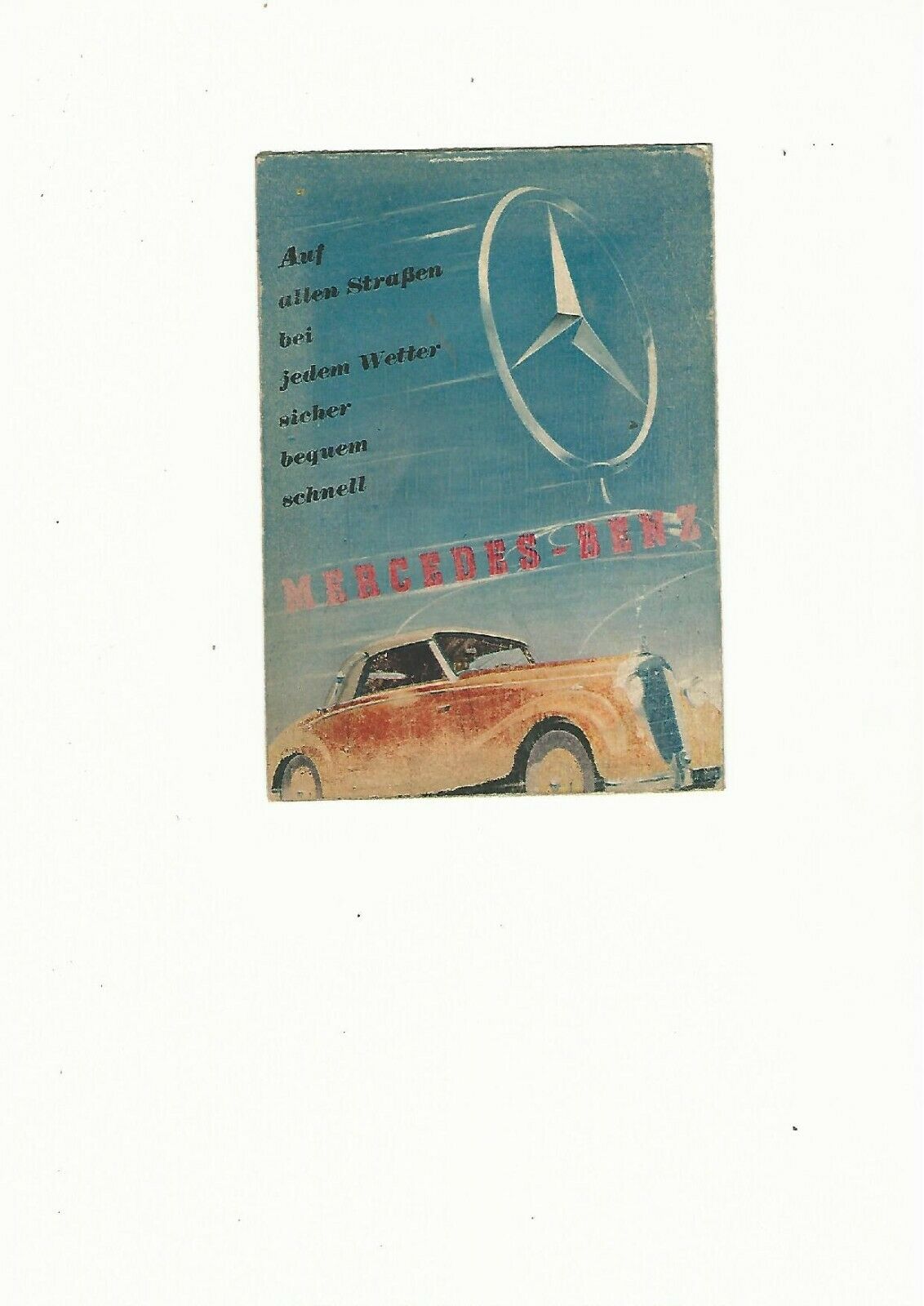 3009 Advertising Postcard 1960s Mercedes-Benz