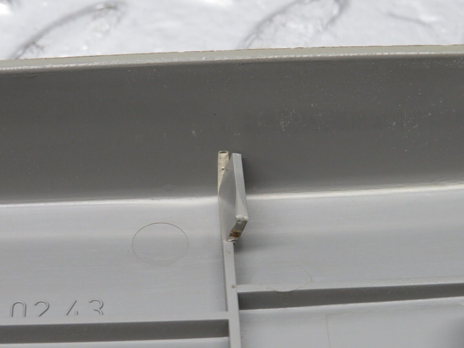 32366 Mercedes-Benz S124 300TE Rear Seat Hinge Cover Trim Pair 1249240243