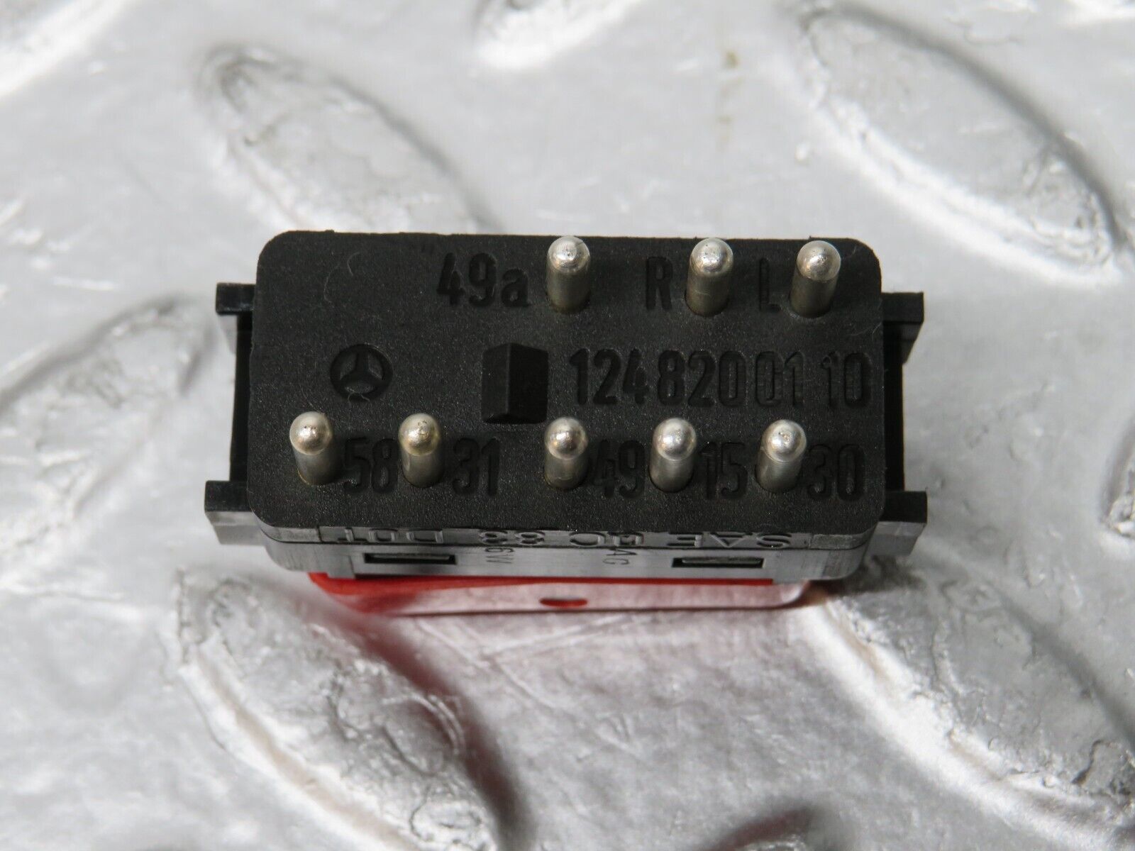 29537 Mercedes-Benz W124 230E Hazard Warning Light Switch 1248200110