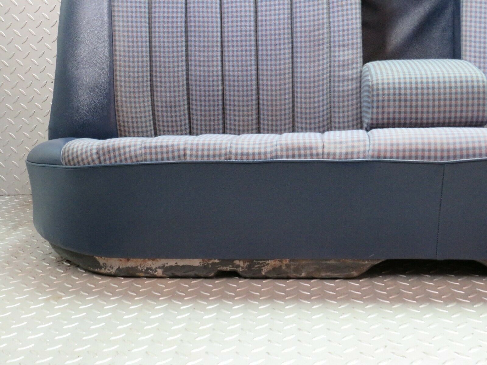 23276 Mercedes-Benz W116 350SE Rear Seat Half Leather Blue 1169240316