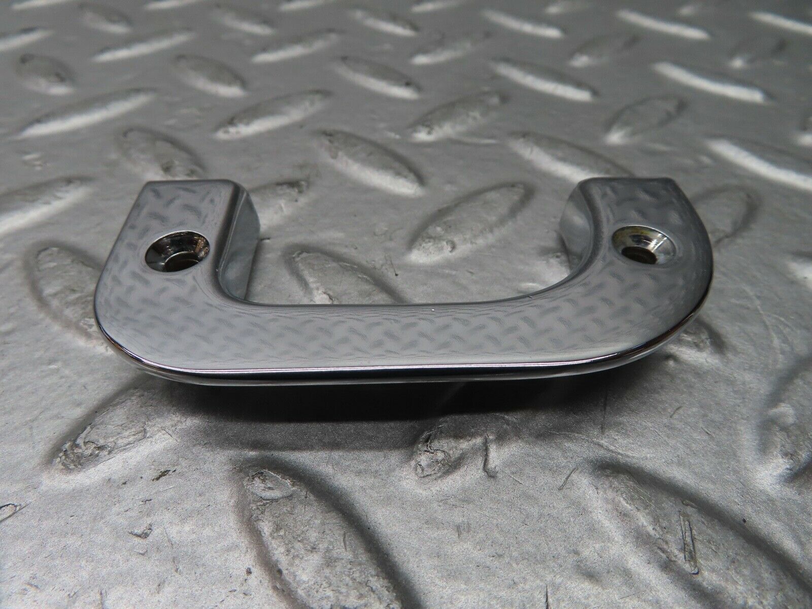 21491 Mercedes-Benz W126 300SE Left Chrome Door Latch Trim 1237230124