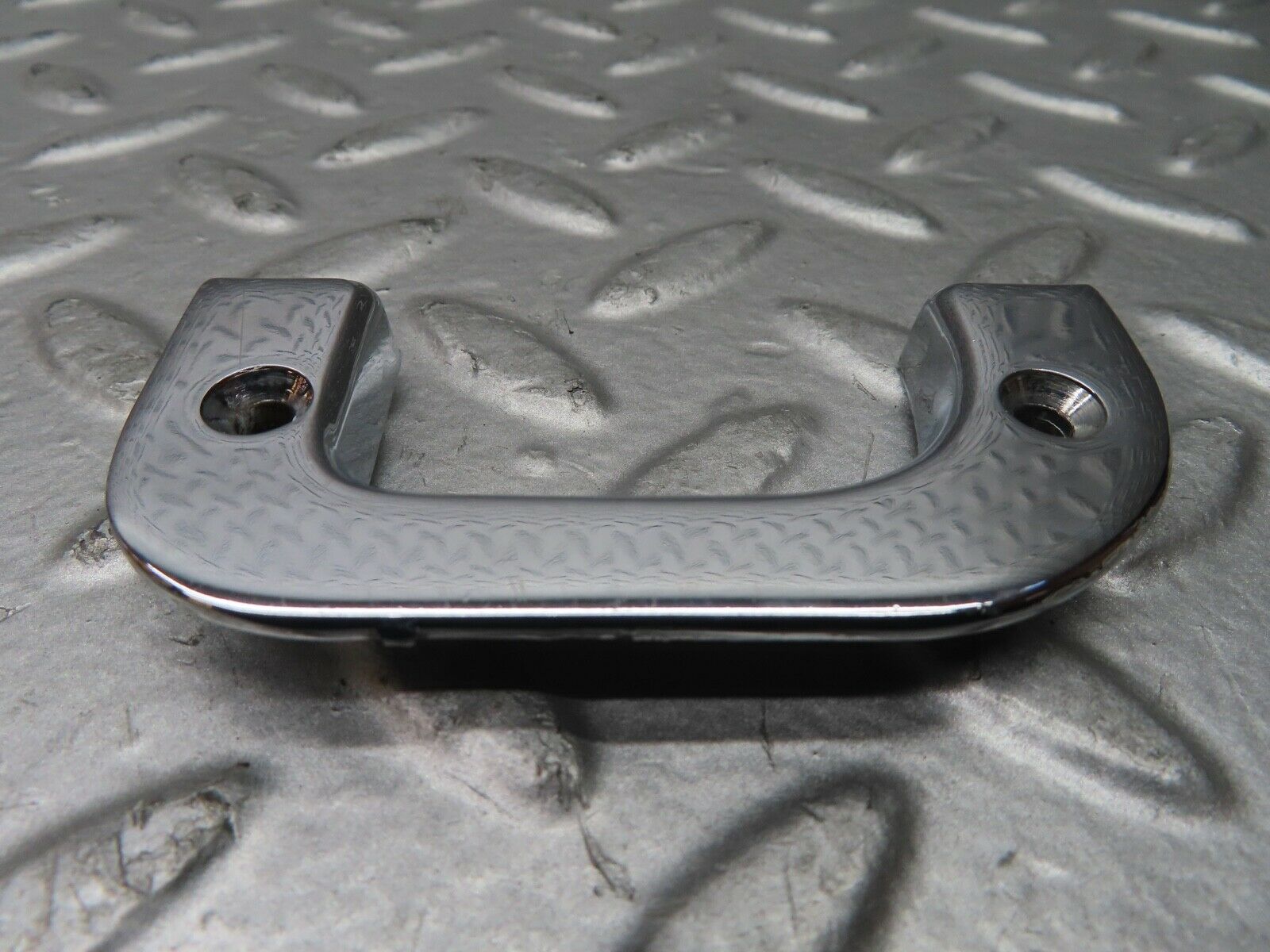 21492 Mercedes-Benz W126 300SE Left Chrome Door Latch Trim 1237230124