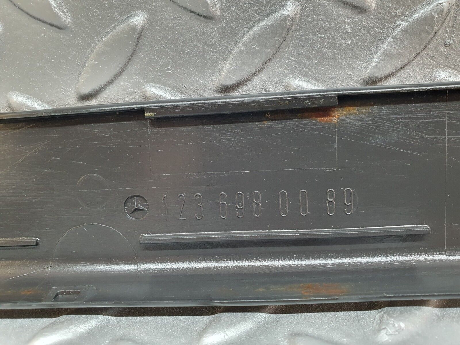 40798 Mercedes-Benz W123 300D Trunk Cover Trim Black 1236980089