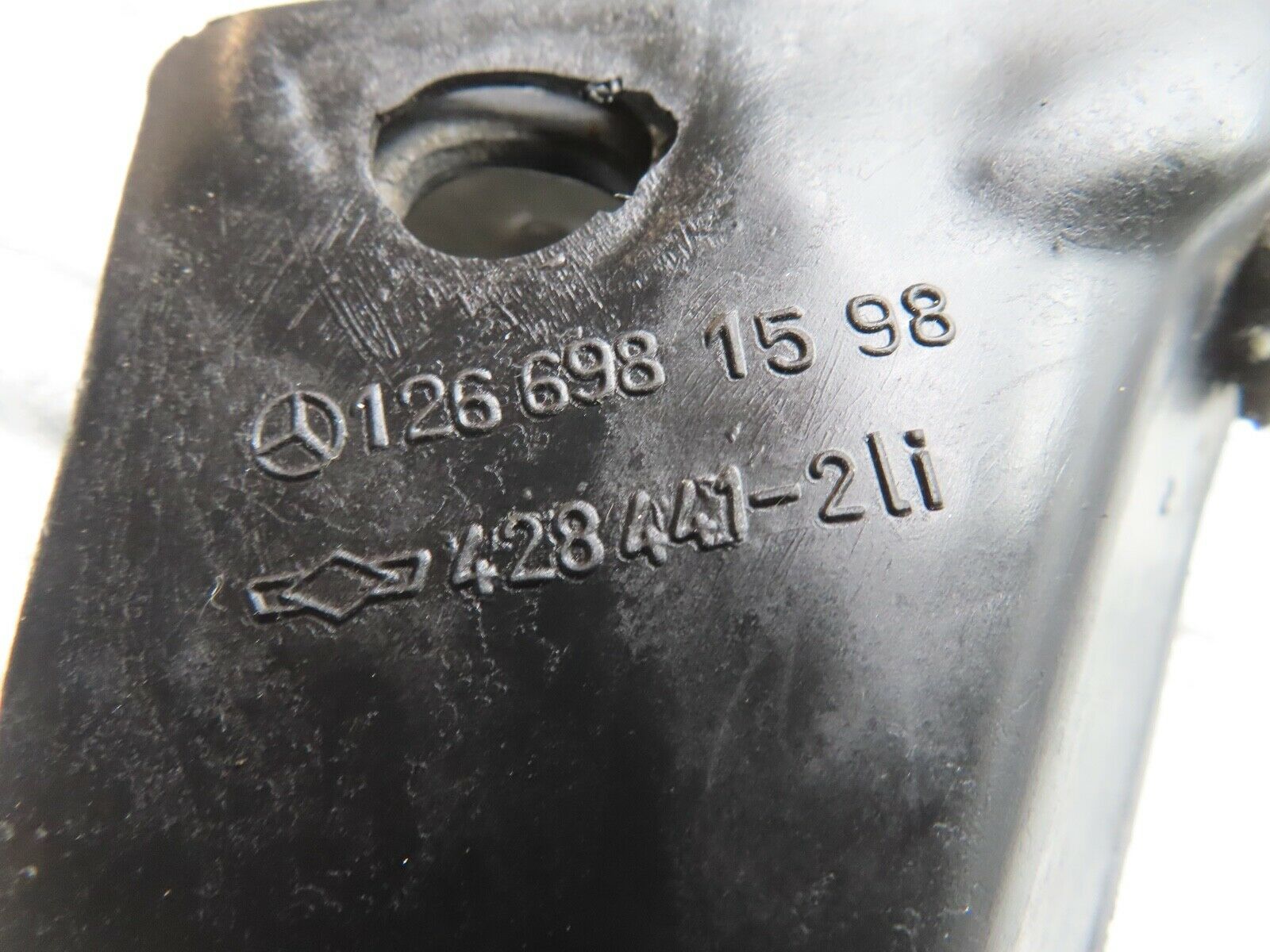 21688 Mercedes-Benz W126 300SE A Pillar Exterior Trim Left Side 1266981598