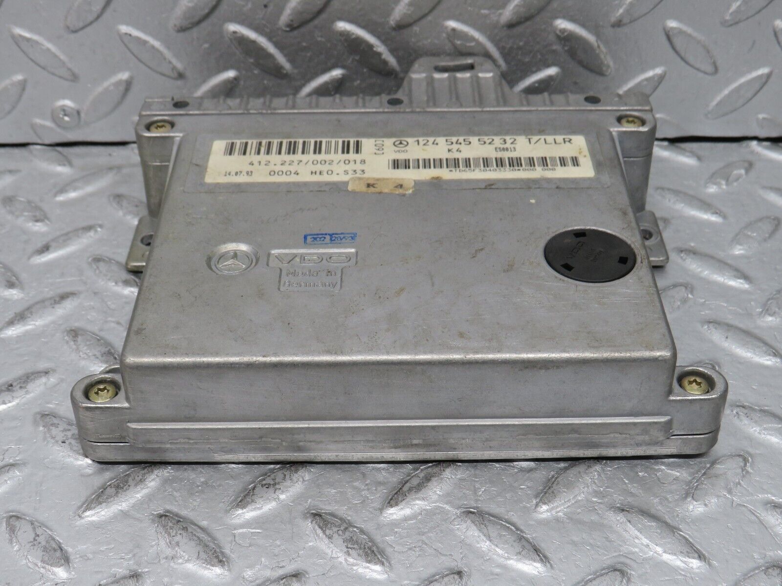 37899 Mercedes-Benz A124 320E Cabriolet Idle Cruise Control Unit Module VDO 1245455232