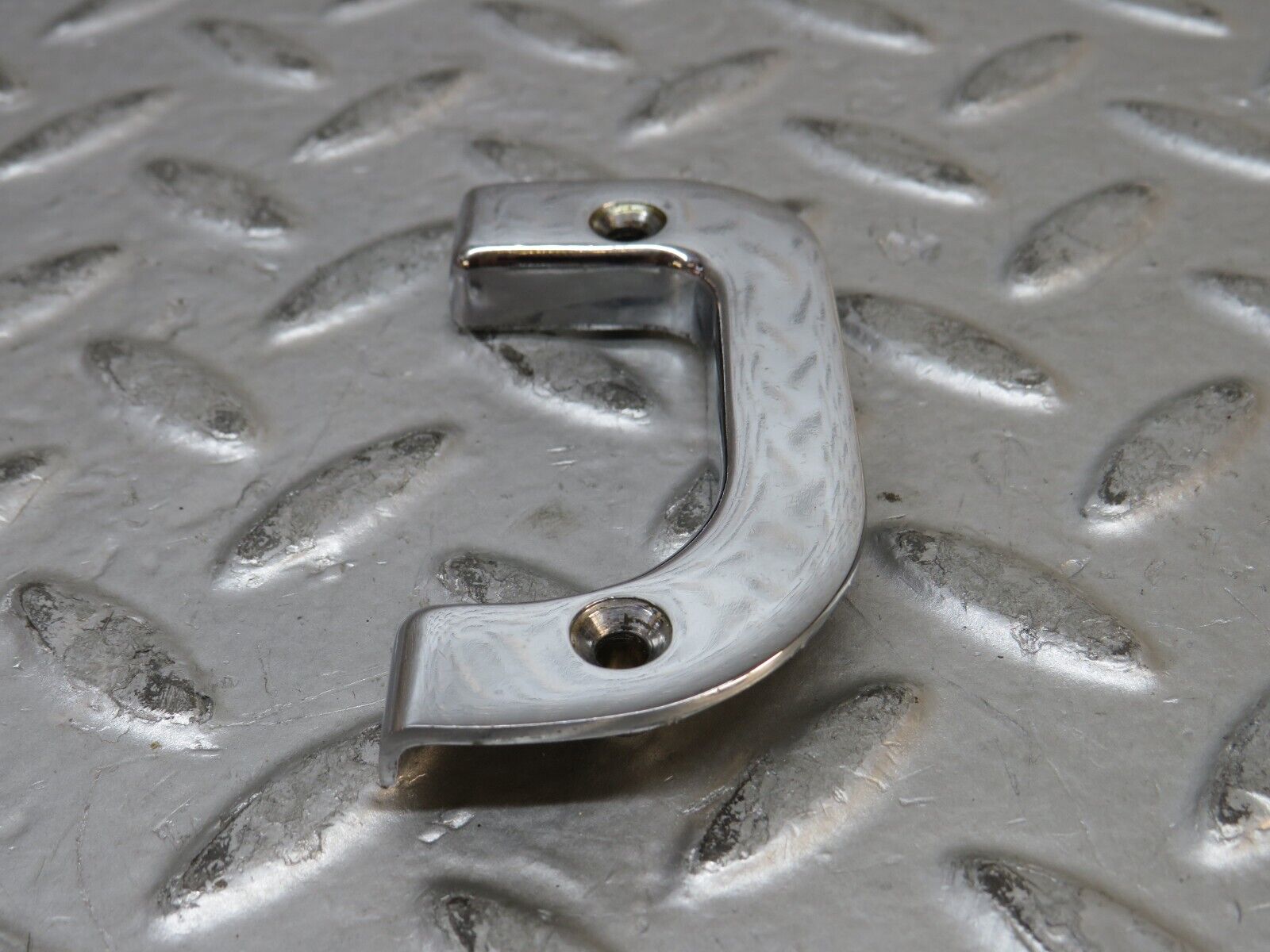 28801 Mercedes-Benz W123 230E Right Interior Chrome Door Latch Trim 1237230224