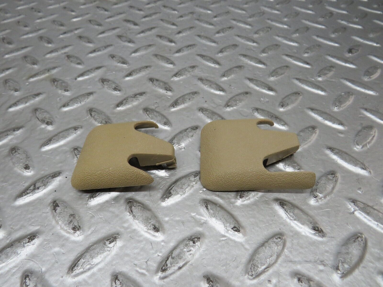 27486 Mercedes-Benz S124 300TE Front Seat Rail Trim Cover Pair 1246842218