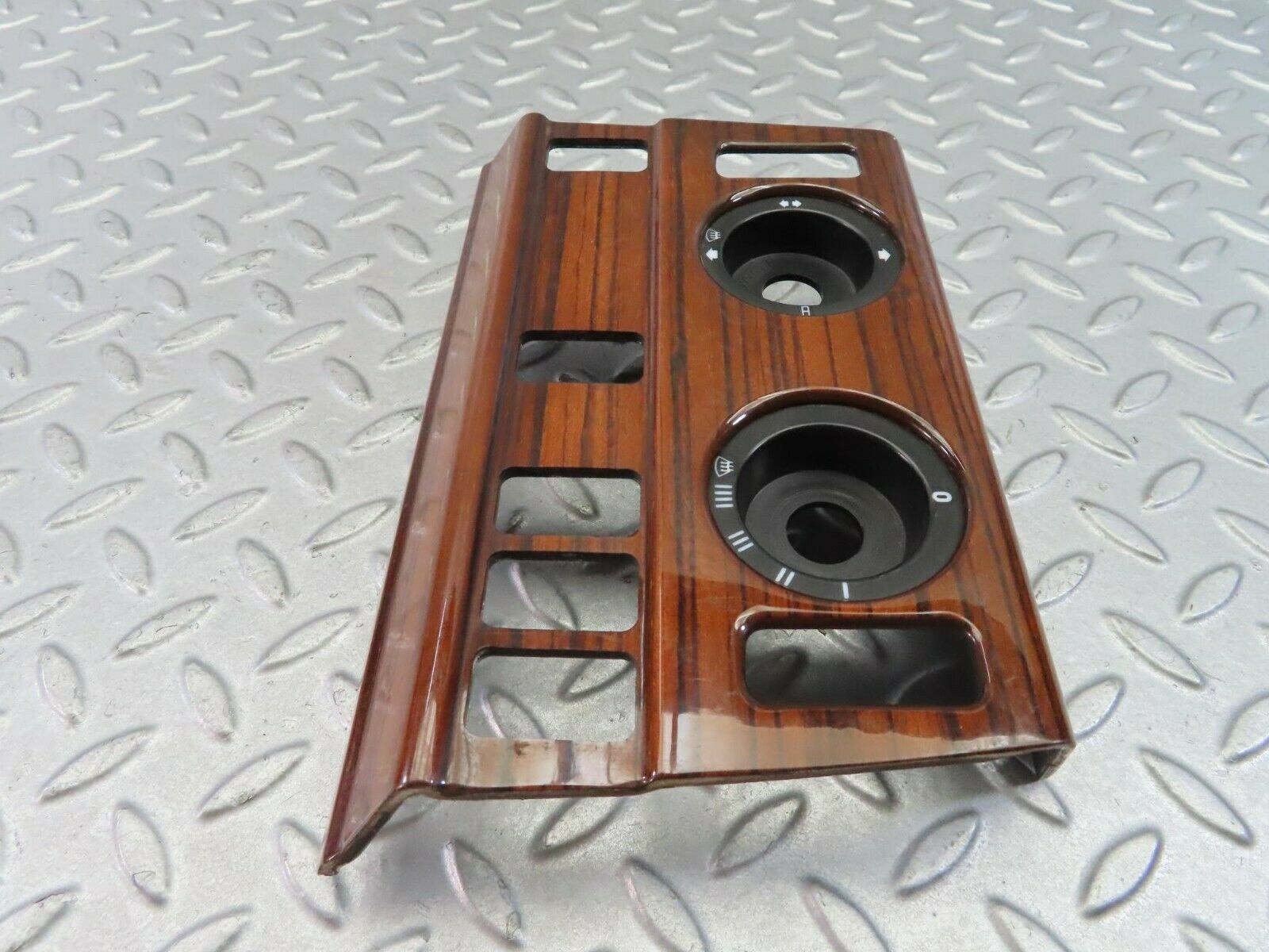 8085 Mercedes-Benz W124 Heater Control Panel Wood Trim 1246830275