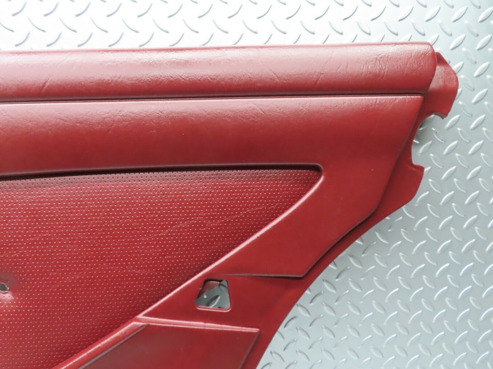 21457 Mercedes-Benz W126 300SE Rear Right Door Card Burgundy Red 1267370270