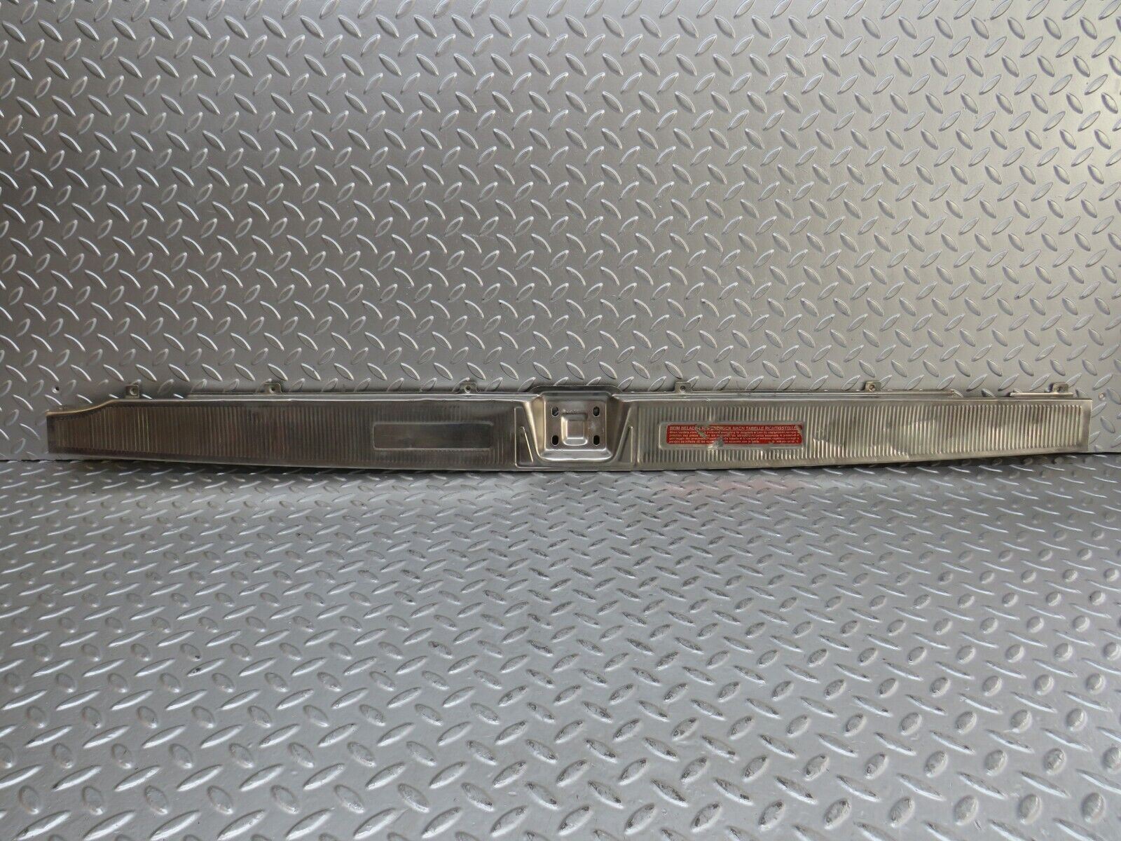 28216 Mercedes-Benz S123 240D Wagon Trunk Ornamental Chrome Cover 1236681089