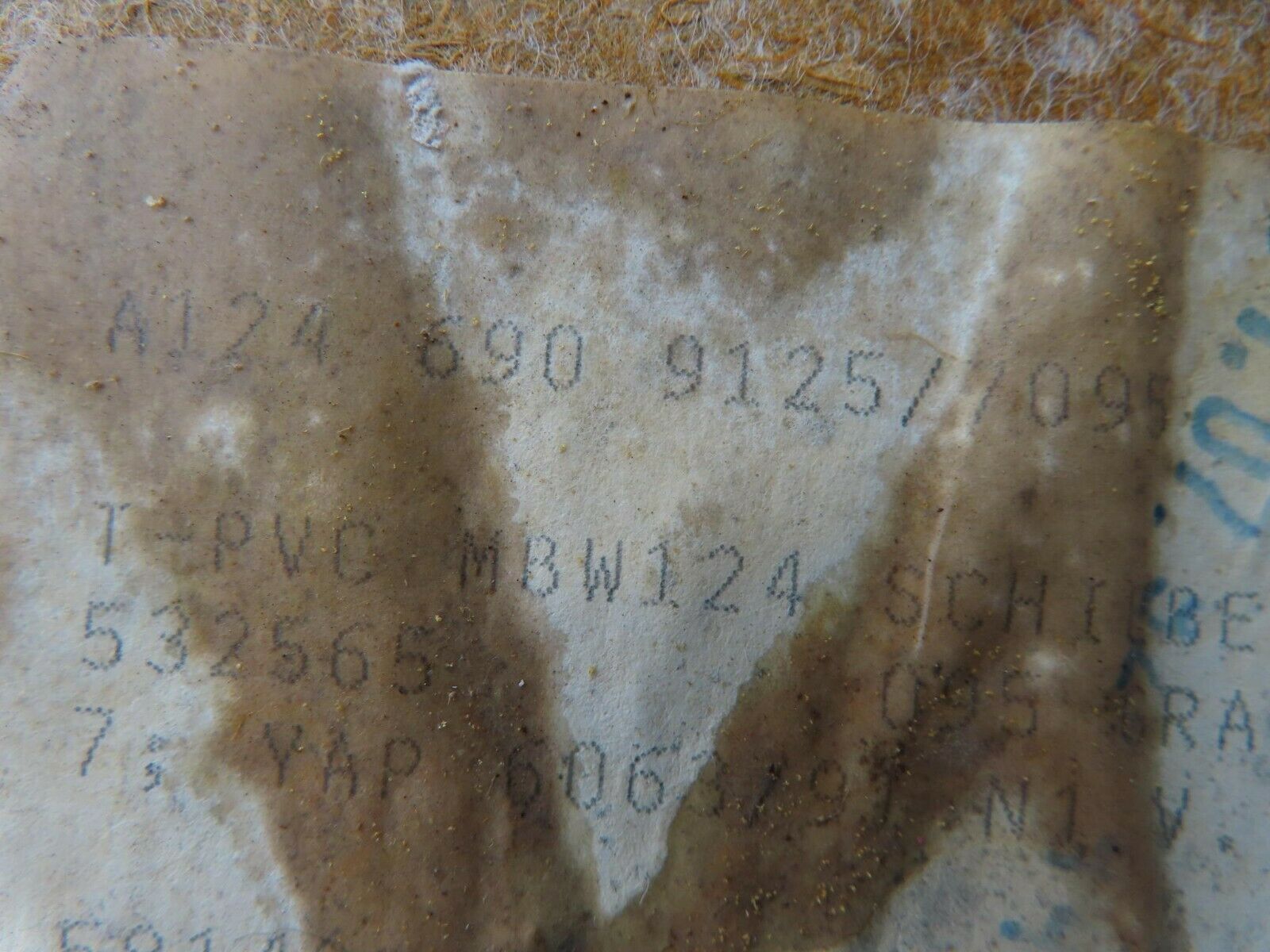 16291 Mercedes-Benz W124 260E Headlining Roof Panel Grey 1246909125