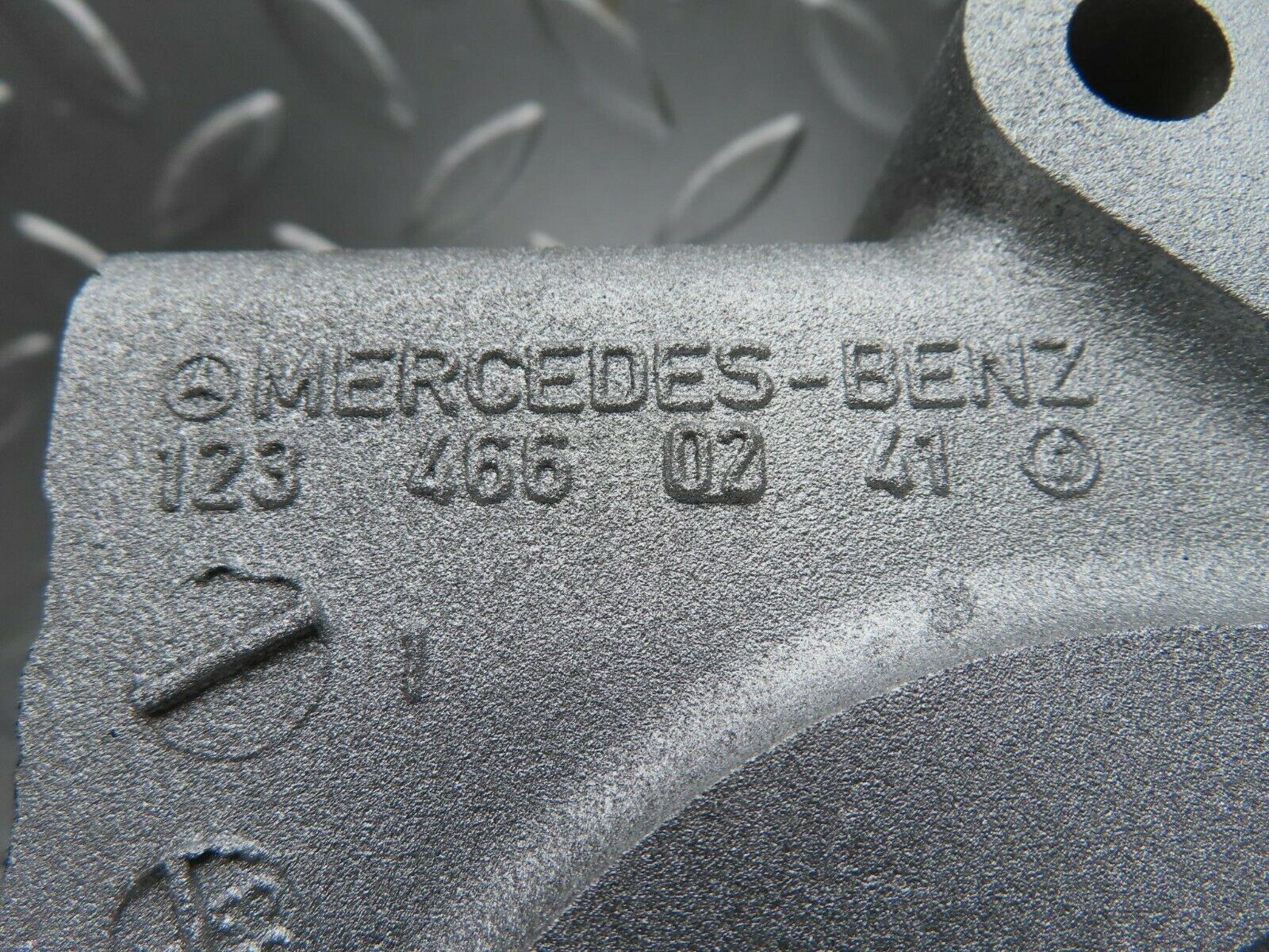 15263 Mercedes-Benz W123 230E Power Steering Pump Bracket 1234660241