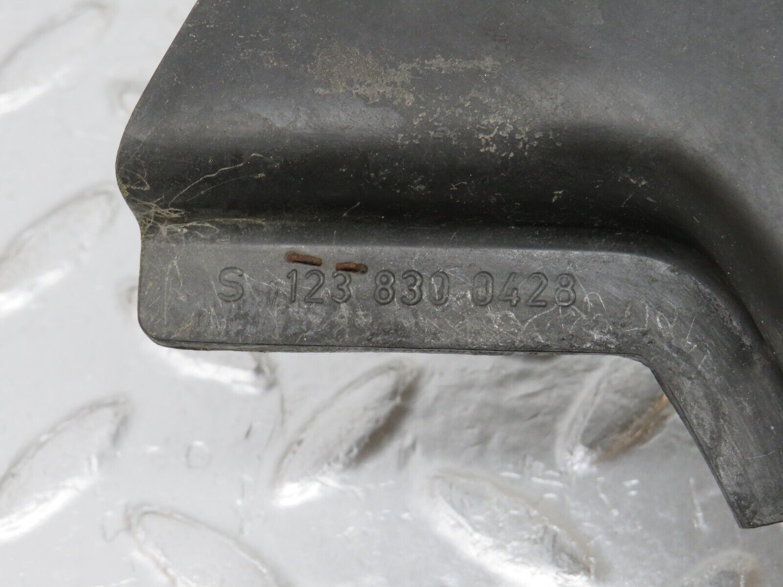 0596 Mercedes-Benz W123 230E Water Drain Right Side 1238300428