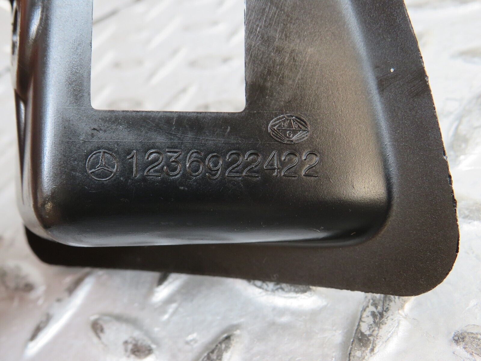 28272 Mercedes-Benz S123 240D Wagon Rear Seat Latch Cover Right 1236922422