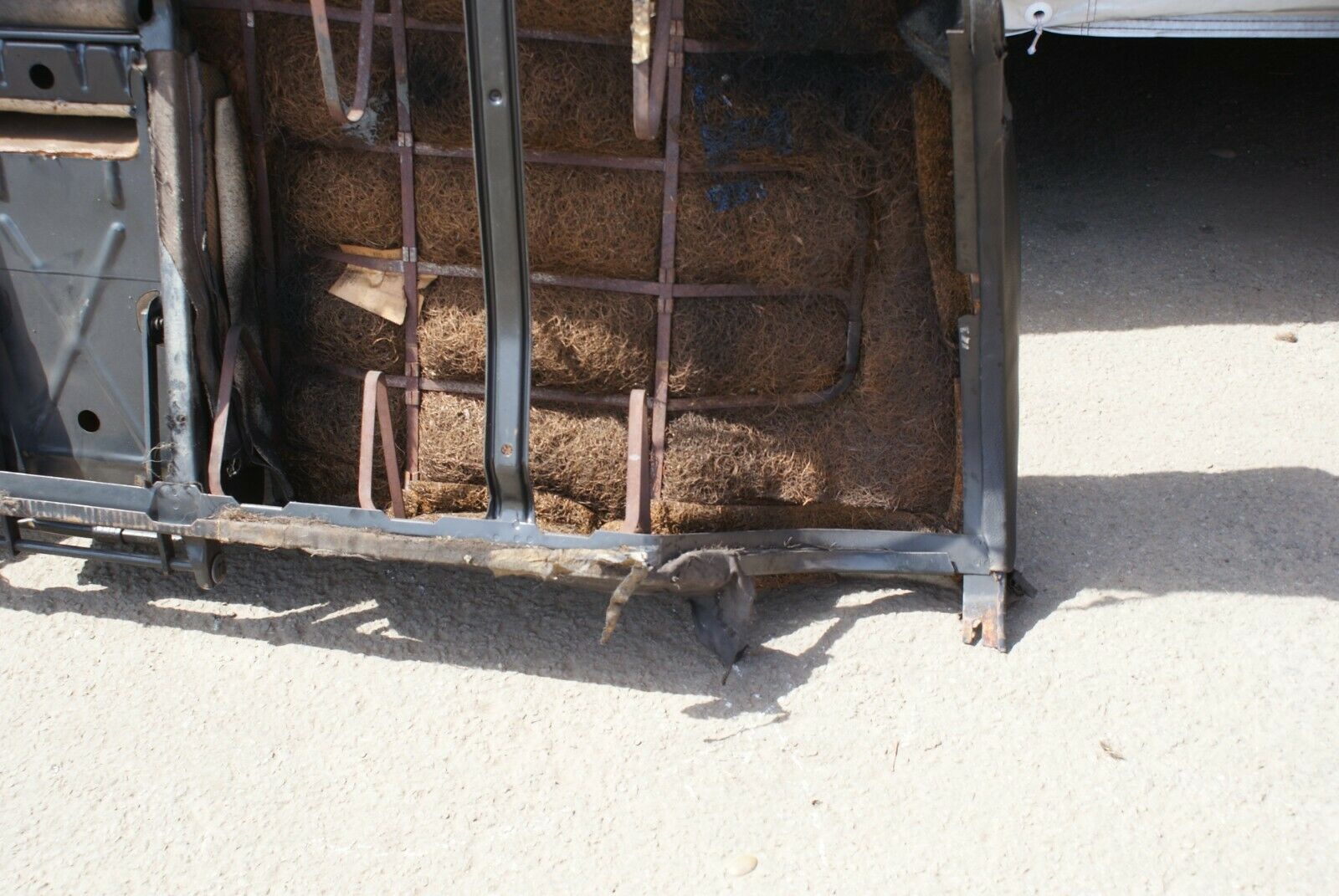 3172 Mercedes-Benz W115 220D Rear Seat Black Faux Leather