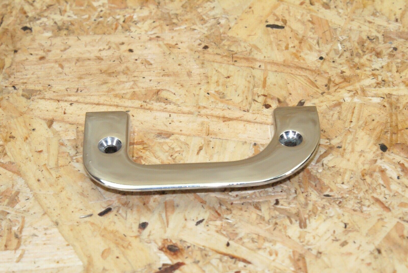 2314 Mercedes-Benz W123 280E Left Interior Chrome Door Latch Trim 1237230124