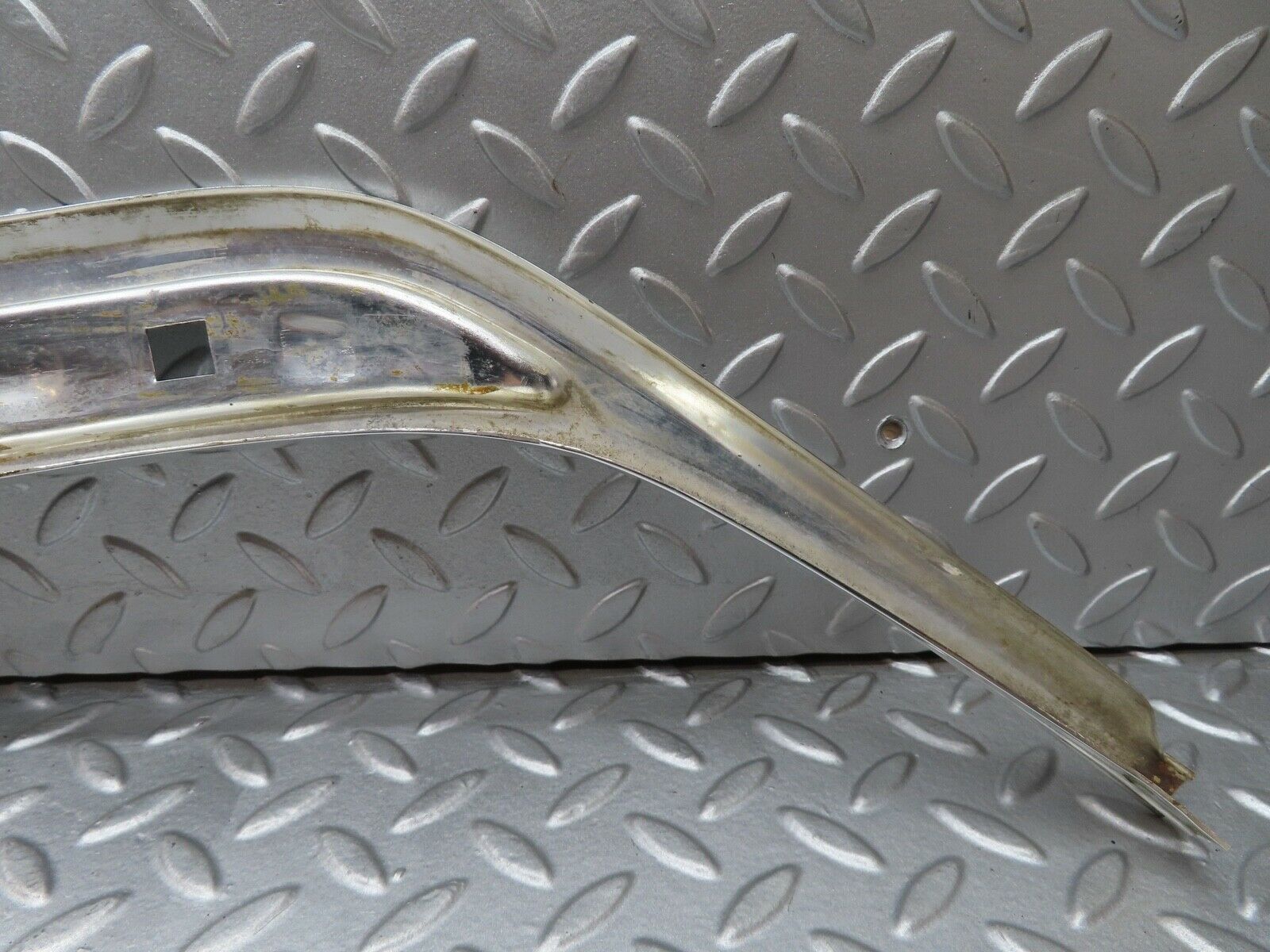 17682 Mercedes-Benz W116 450SEL A Pillar Chrome Moulding Trim Right Side