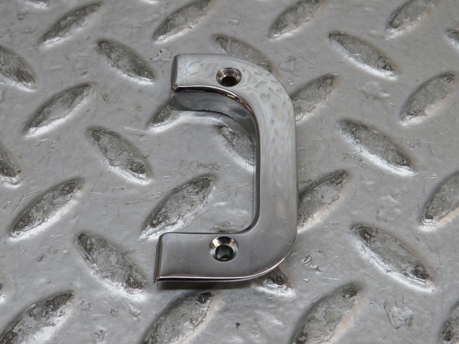 28803 Mercedes-Benz W123 230E Left Interior Chrome Door Latch Trim 1237230124