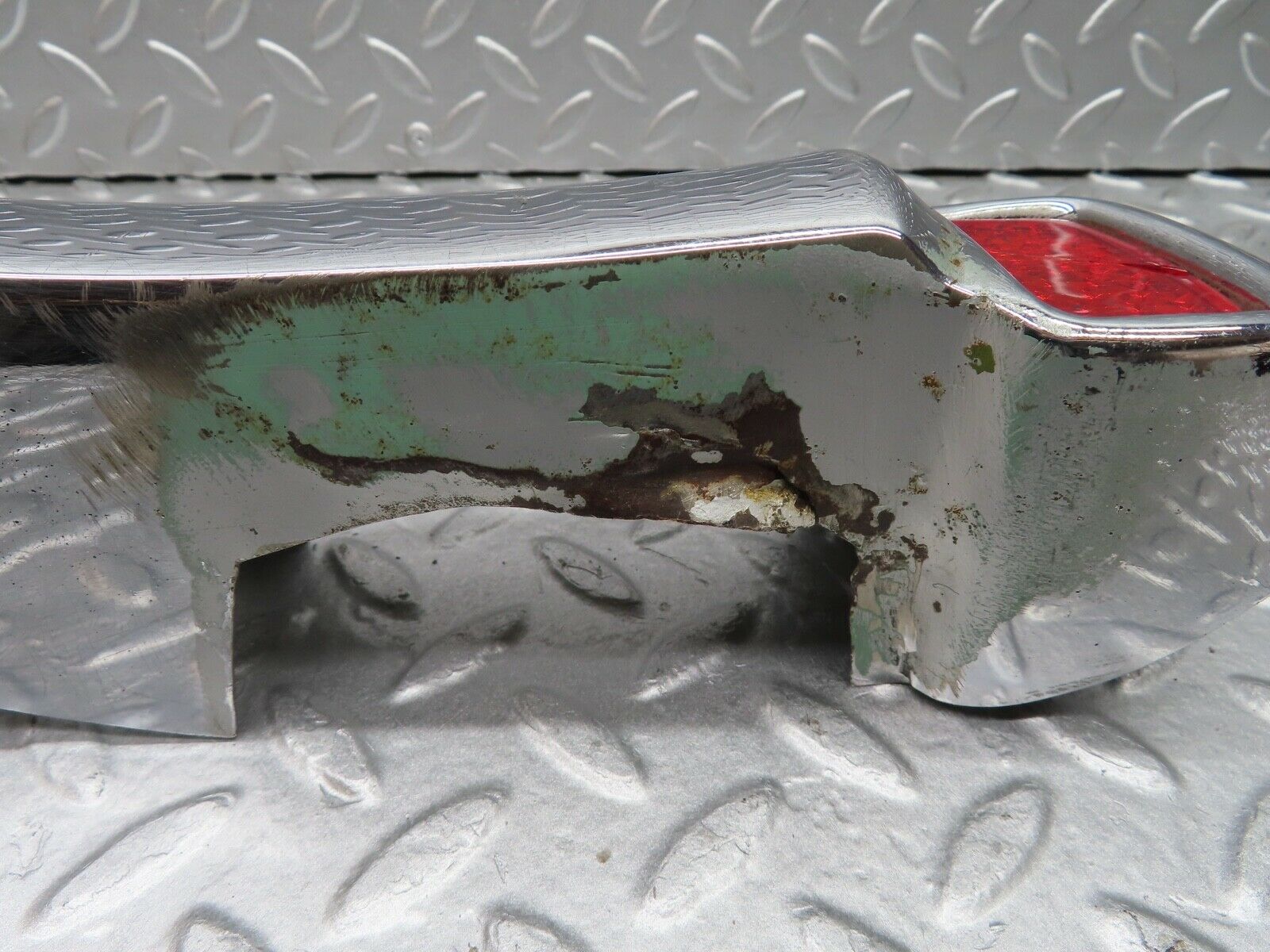 19795 Mercedes-Benz W121 190b Ponton Rear Bumper Chrome Overriders Pair