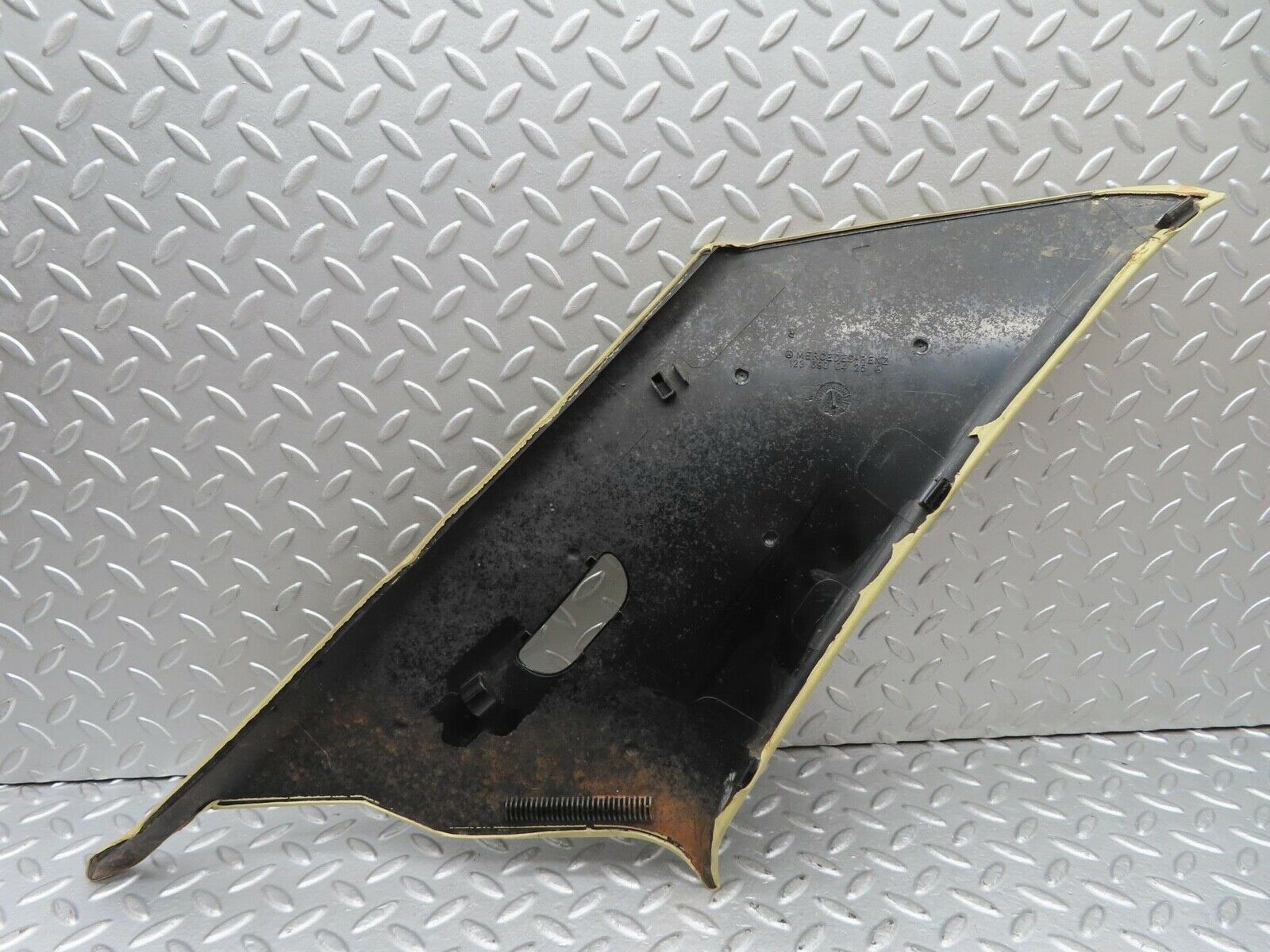 15312 Mercedes-Benz W123 230E C Pillar Cover Panel Right Beige 1236900425