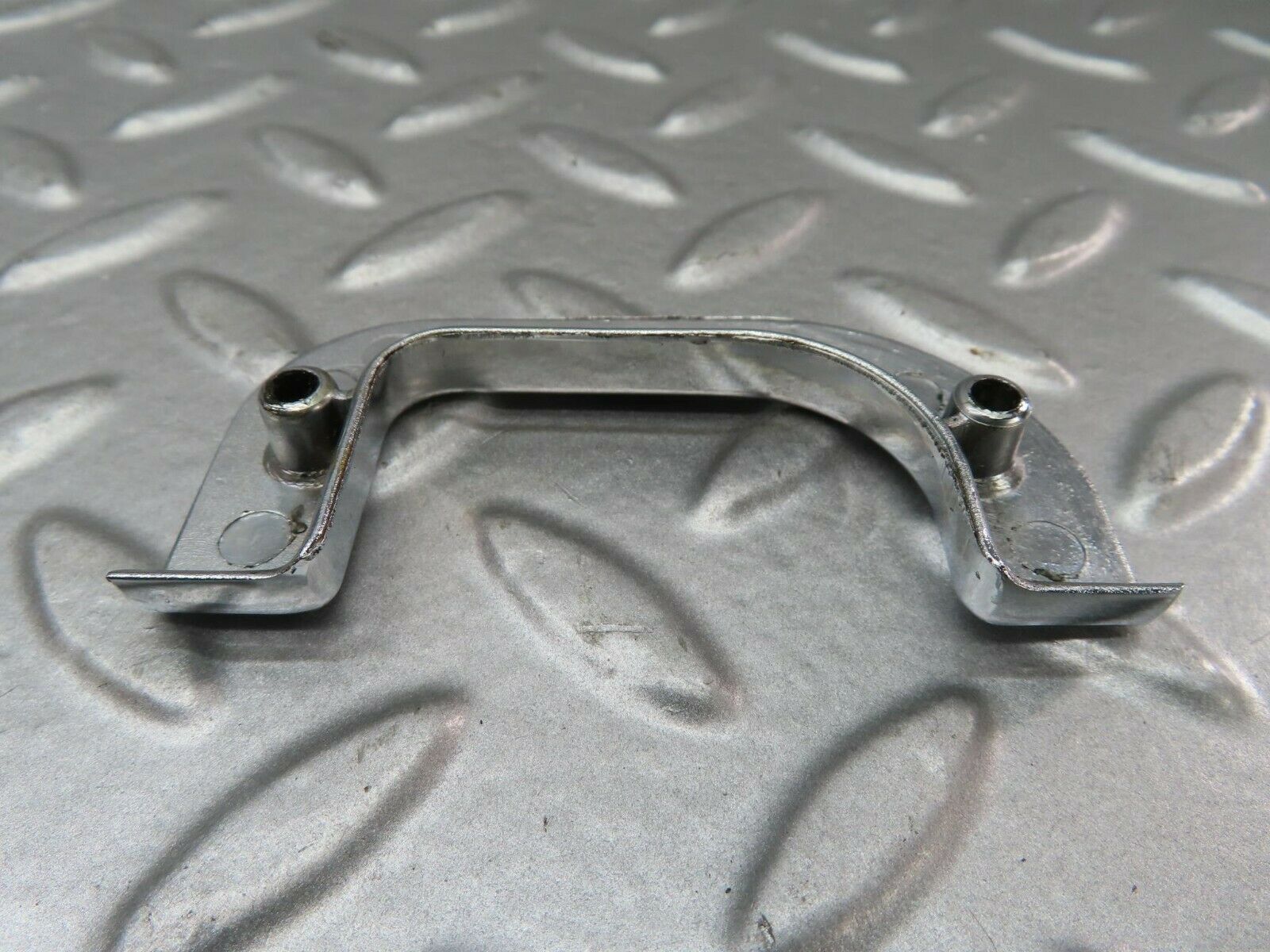 15228 Mercedes-Benz W123 230E Left Interior Chrome Door Latch Trim 1237230124