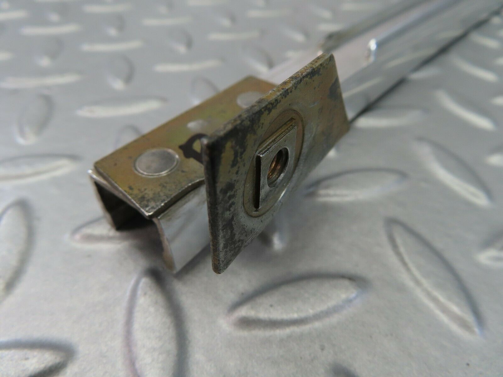 7281 Mercedes-Benz W116 450SE Rear Left Chrome Window Channel