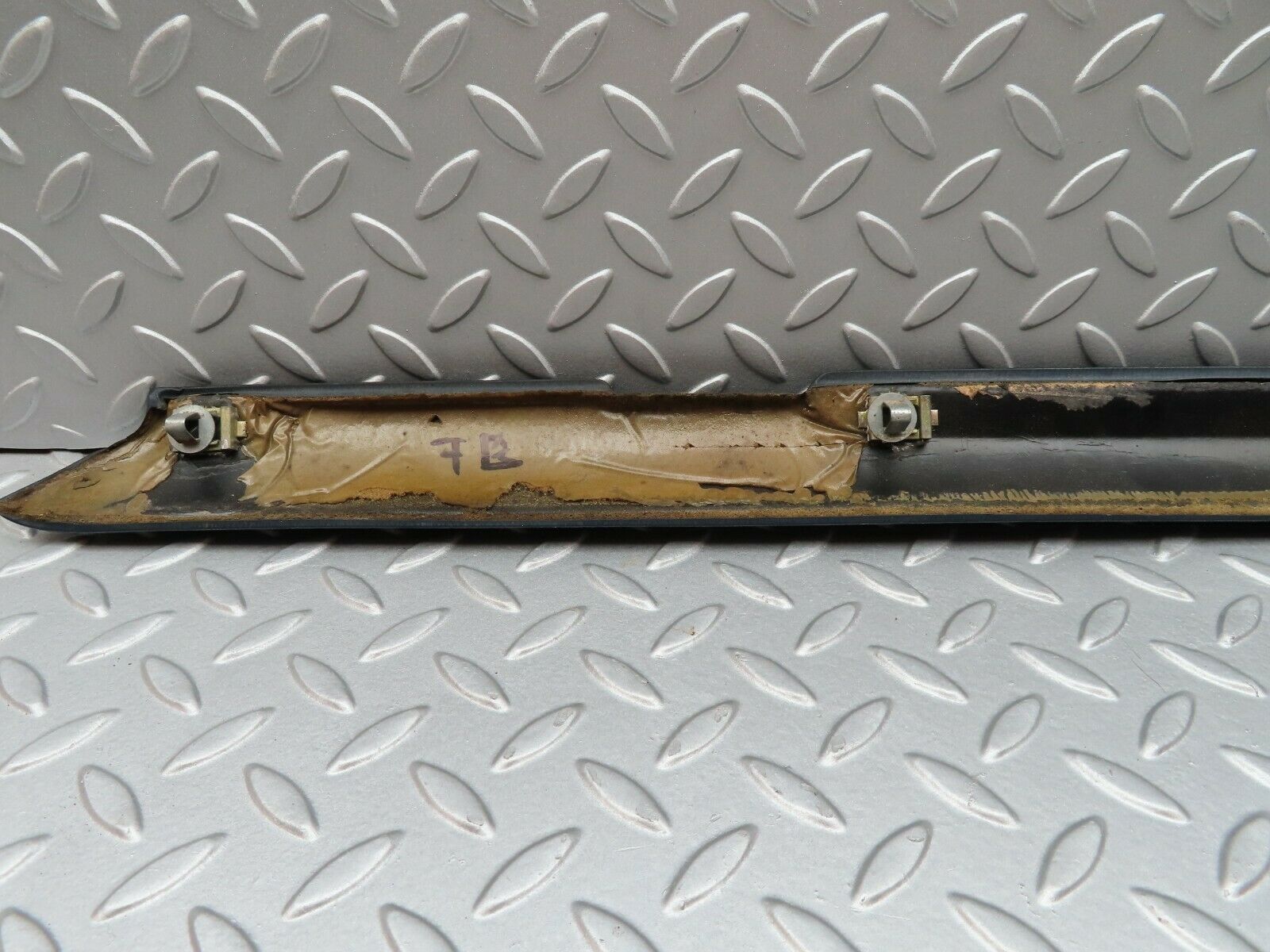 3431 Mercedes-Benz W115 220D Front Left Upper Door Panel Blue