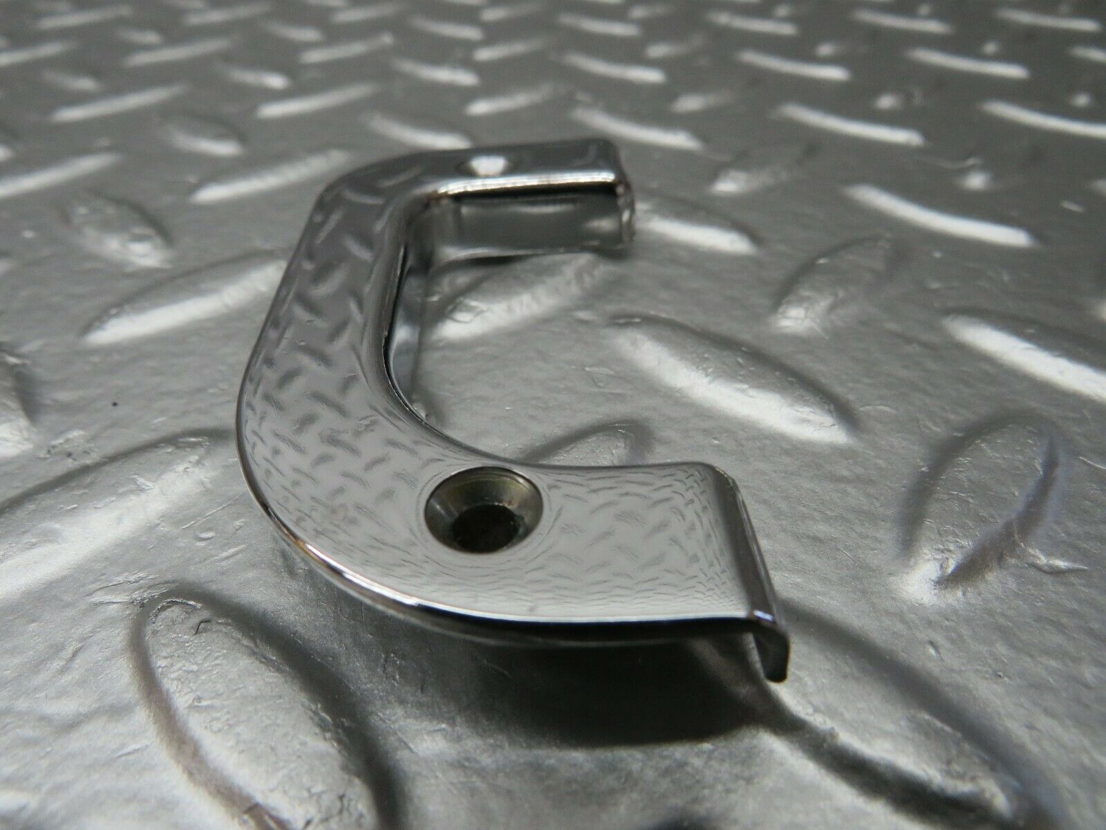 23994 Mercedes-Benz W123 280E Left Interior Chrome Door Latch Trim 1237230124