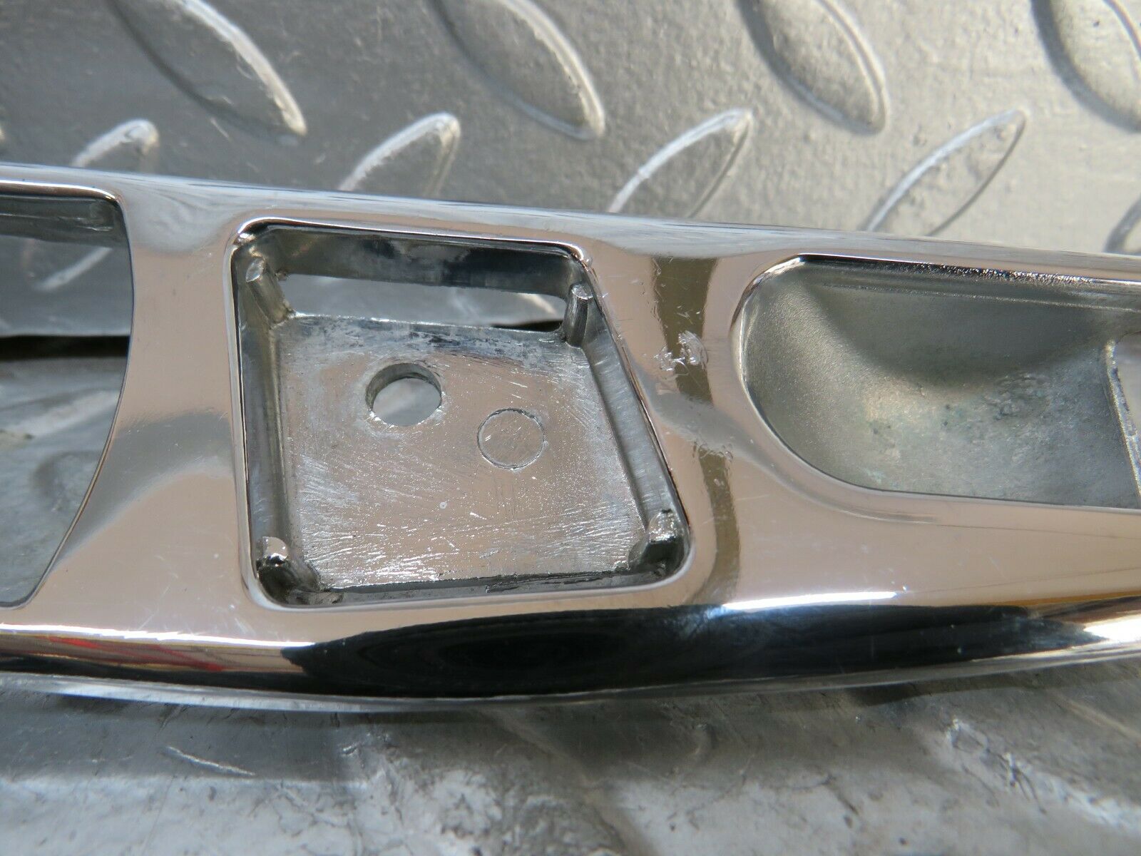 23733 Mercedes-Benz C107 450SL Interior Door Handle Chrome Surround Right Side