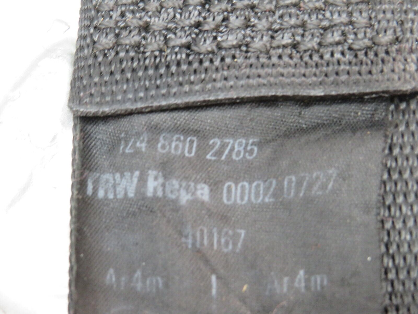 27821 Mercedes-Benz S124 300TE Third Row Seat Belt Set With Buckles