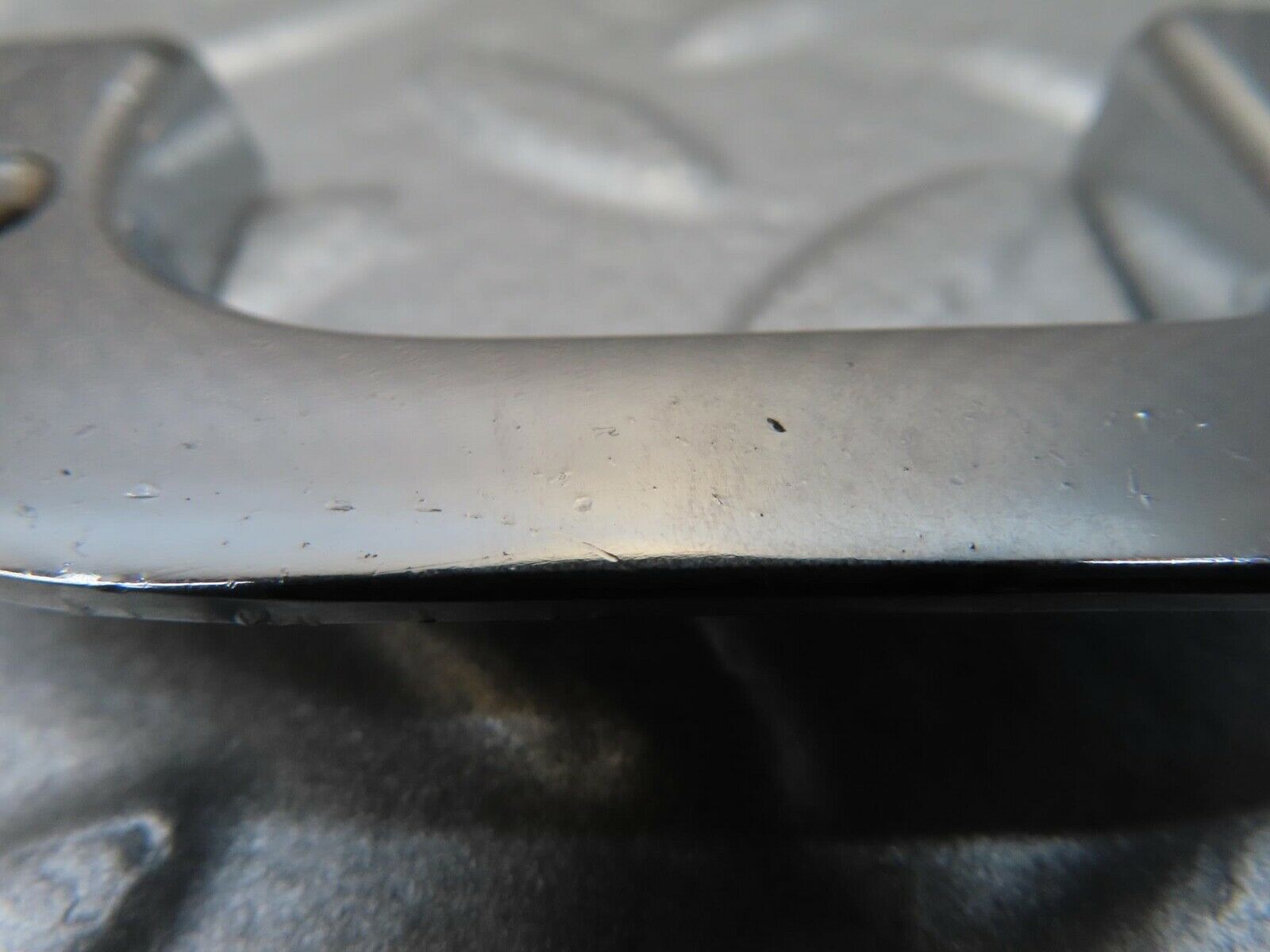 16037 Mercedes-Benz W123 280E Right Interior Chrome Door Latch Trim 1237230224