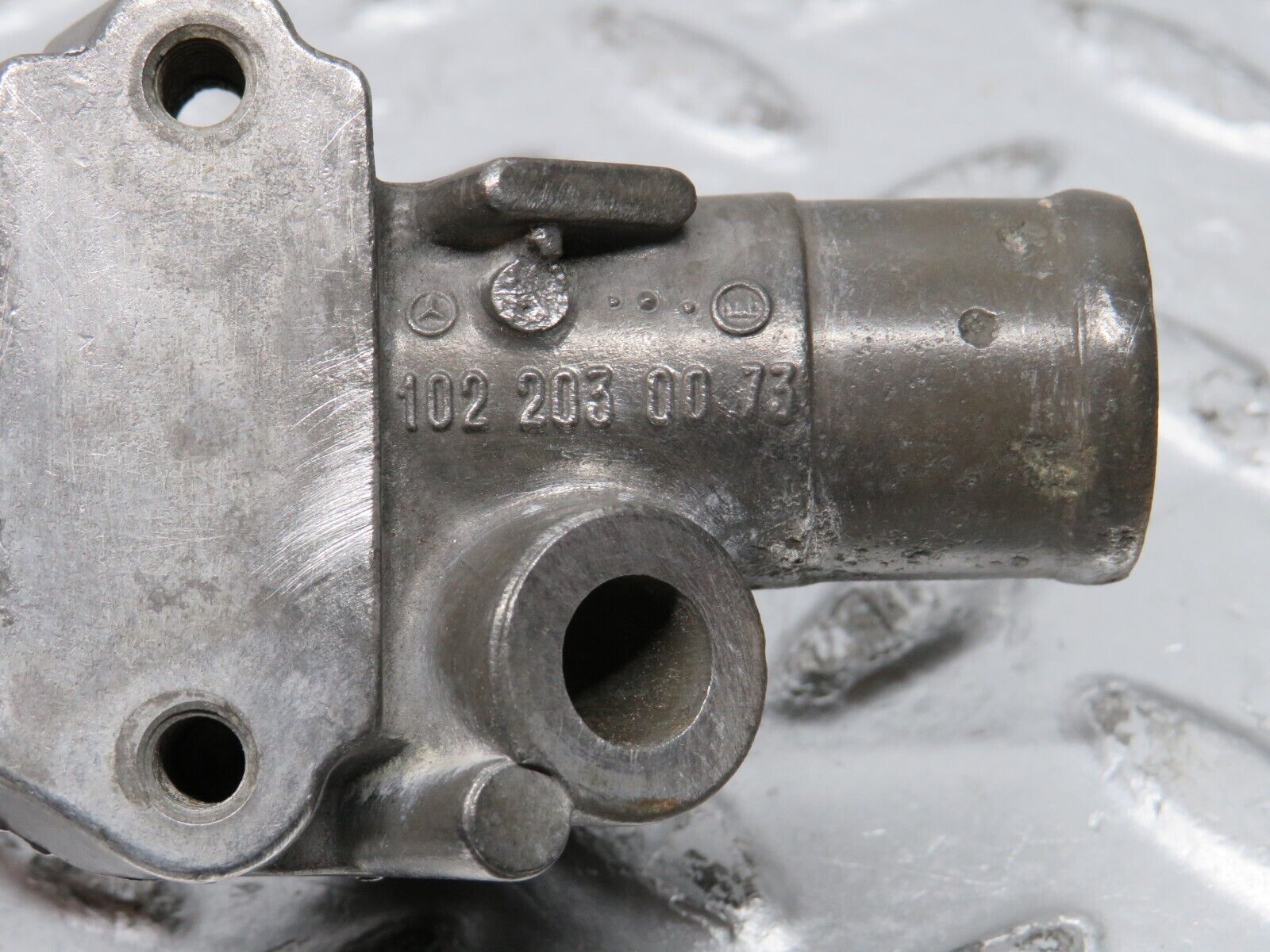 32058 Mercedes-Benz W123 230E Cooling Water Pump Housing Flange 1022030073