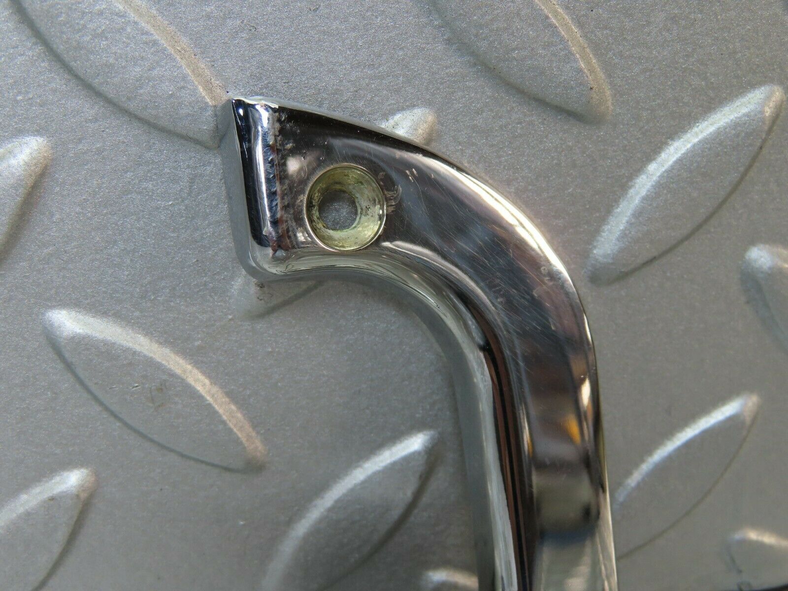 7897 Mercedes-Benz W115 220D Left Interior Chrome Door Latch Trim