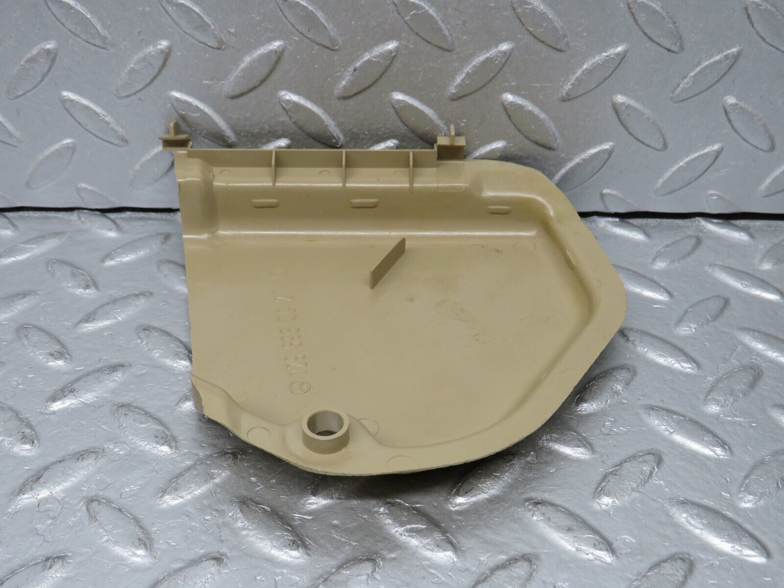 38267 Mercedes-Benz R129 280SL Coupe Trunk Lock Cover Cream 1296930027